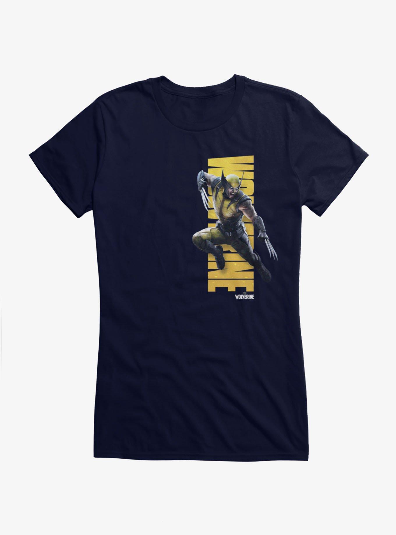 Marvel Wolverine Leaping Pose Girls T-Shirt