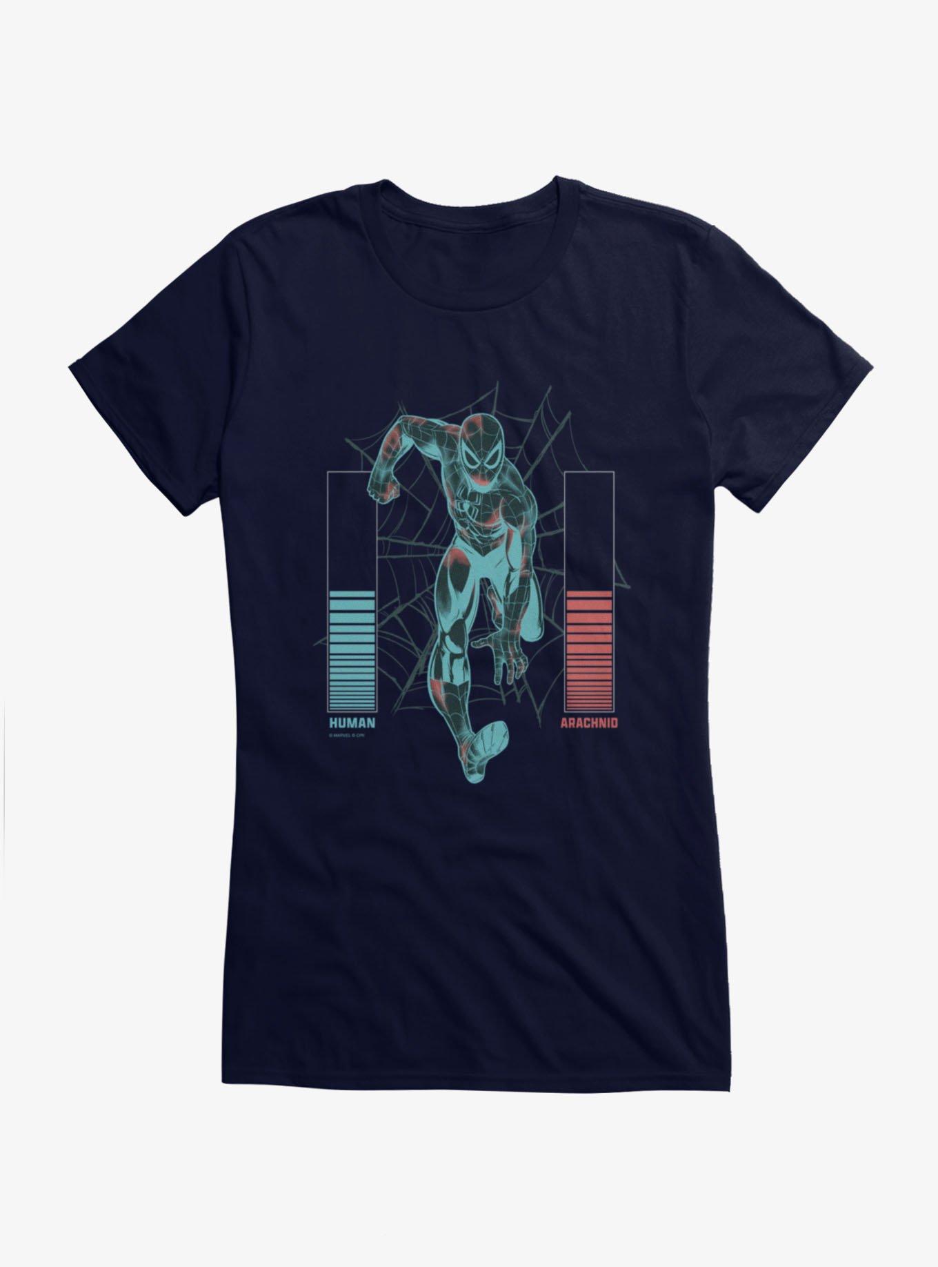 Marvel Spider-Man Brand New Day Human And Arachnid Levels Girls T-Shirt