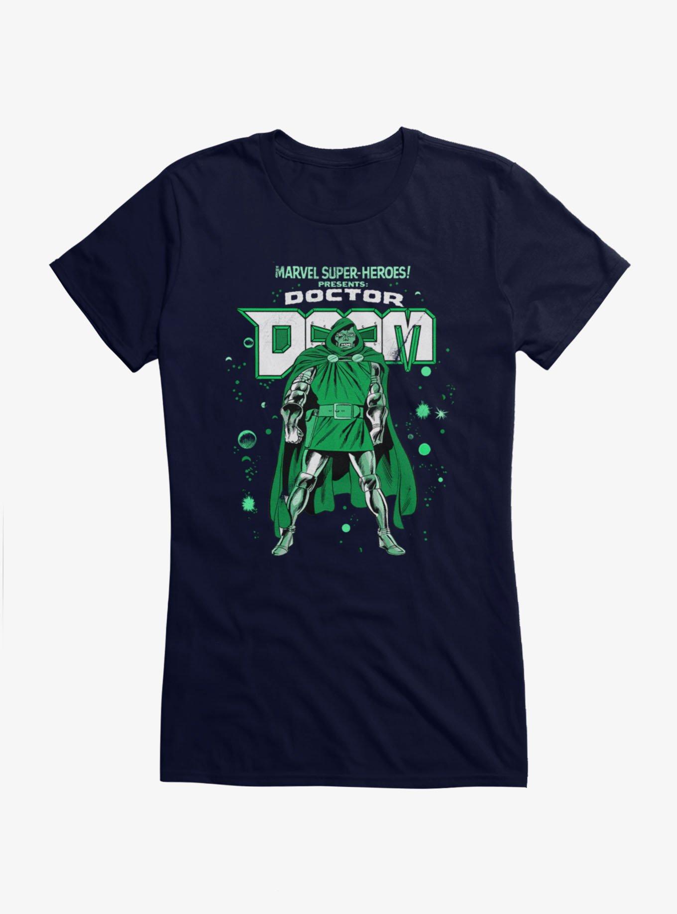 Marvel Comics Retro Presents Doctor Doom Girls T-Shirt Hot Topic Exclusive, , hi-res view 1