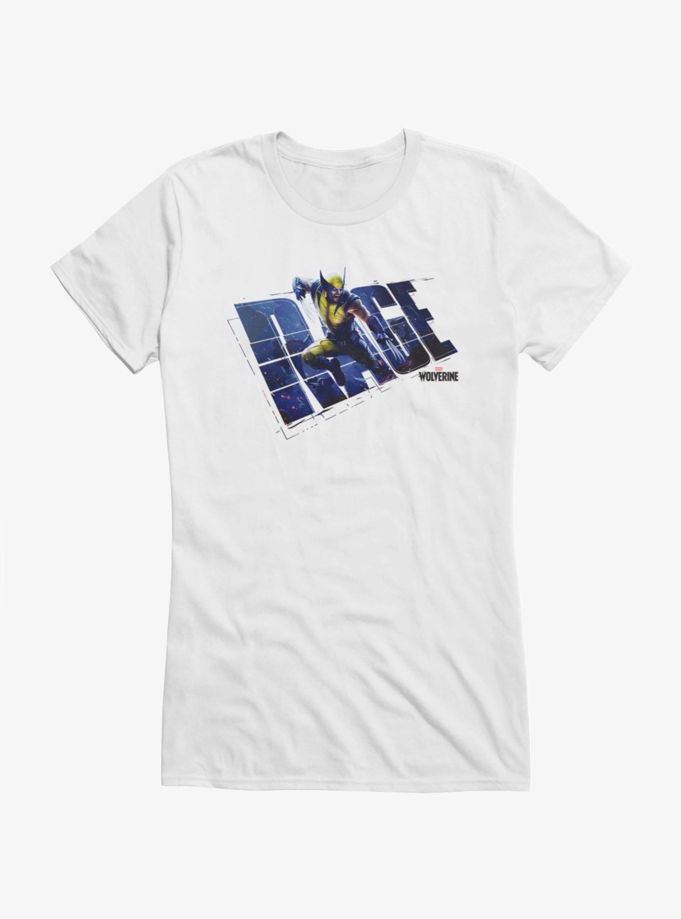Marvel Wolverine Rage Leap Nigjht Fight Girls T-Shirt