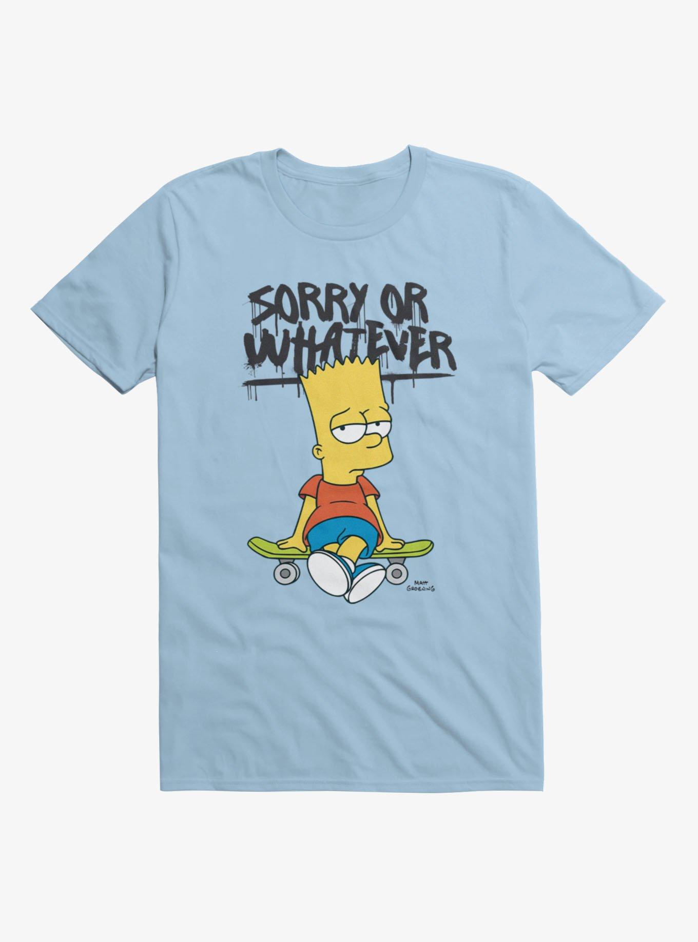 The Simpsons Bart Sorry Or Whatever Spraypaint T-Shirt