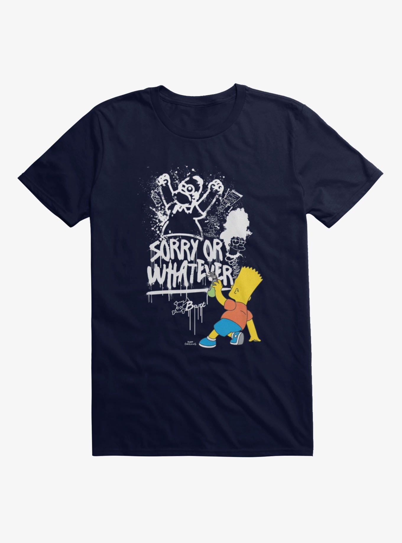 The Simpsons Sorry Or Whatever Simpson Family Spraypaint T-Shirt