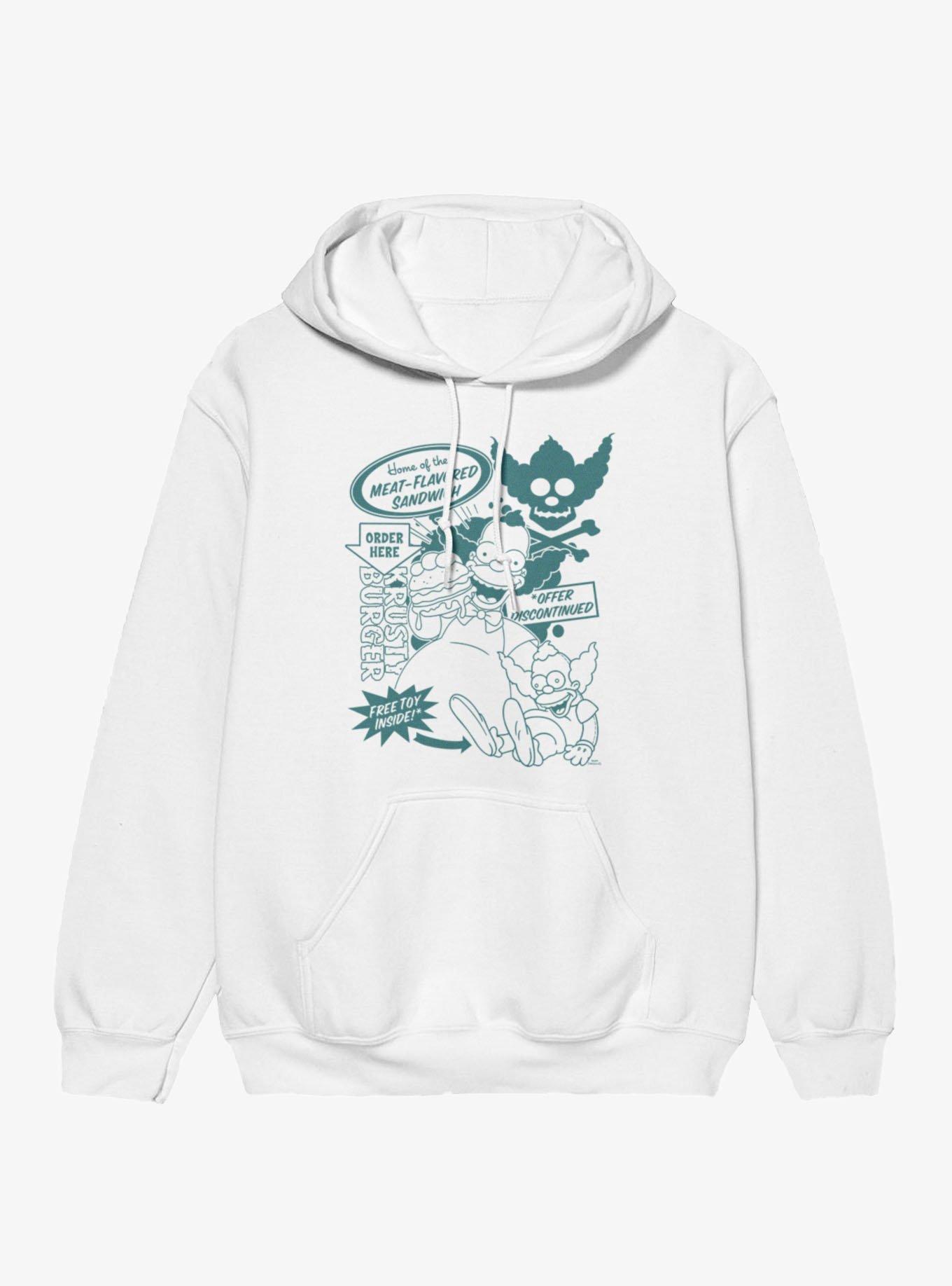 The Simpsons Home Of Meat Flavor Krusty Burger Hoodie