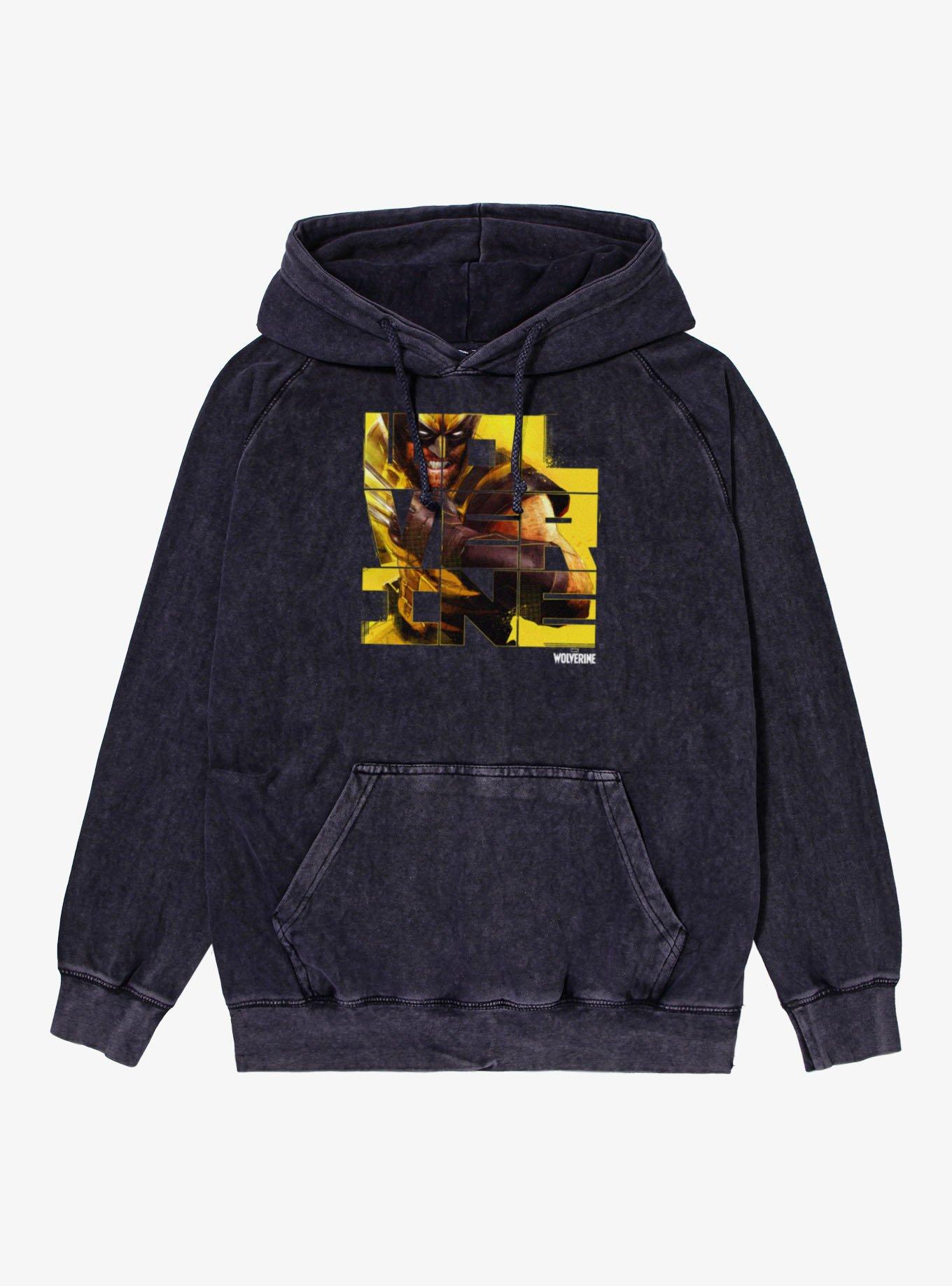 Marvel Wolverine Behind The Name Mineral Wash Hoodie