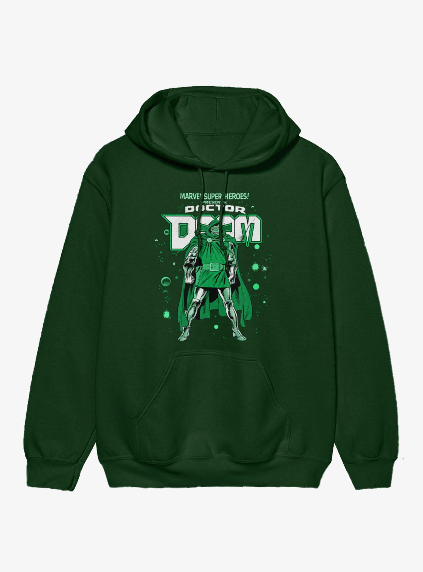 Marvel Comics Retro Presents Doctor Doom Hoodie Hot Topic Exclusive