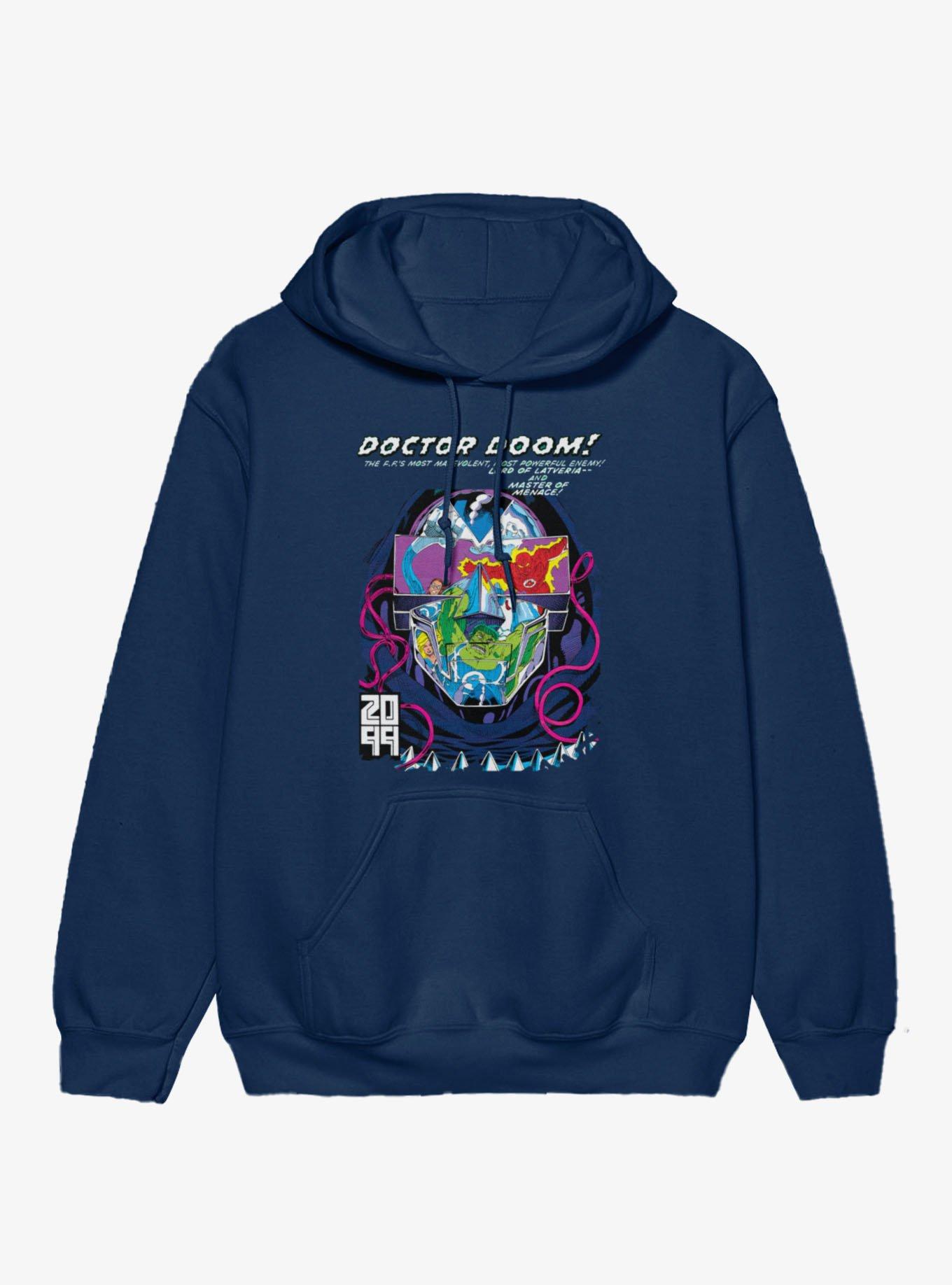 Marvel Comics Retro Doom 2099 Lord Of Latveria Hoodie Hot Topic Exclusive, , hi-res view 1