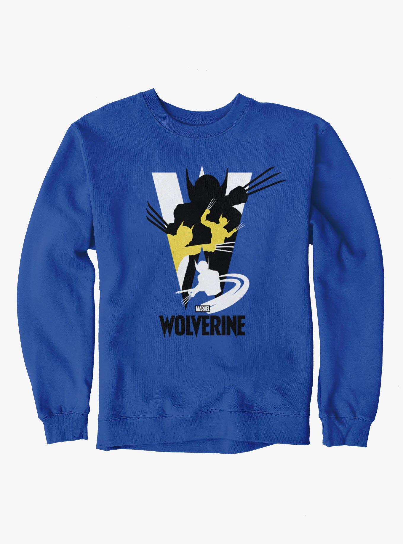 Marvel Wolverine Big W Slash Collage Sweatshirt