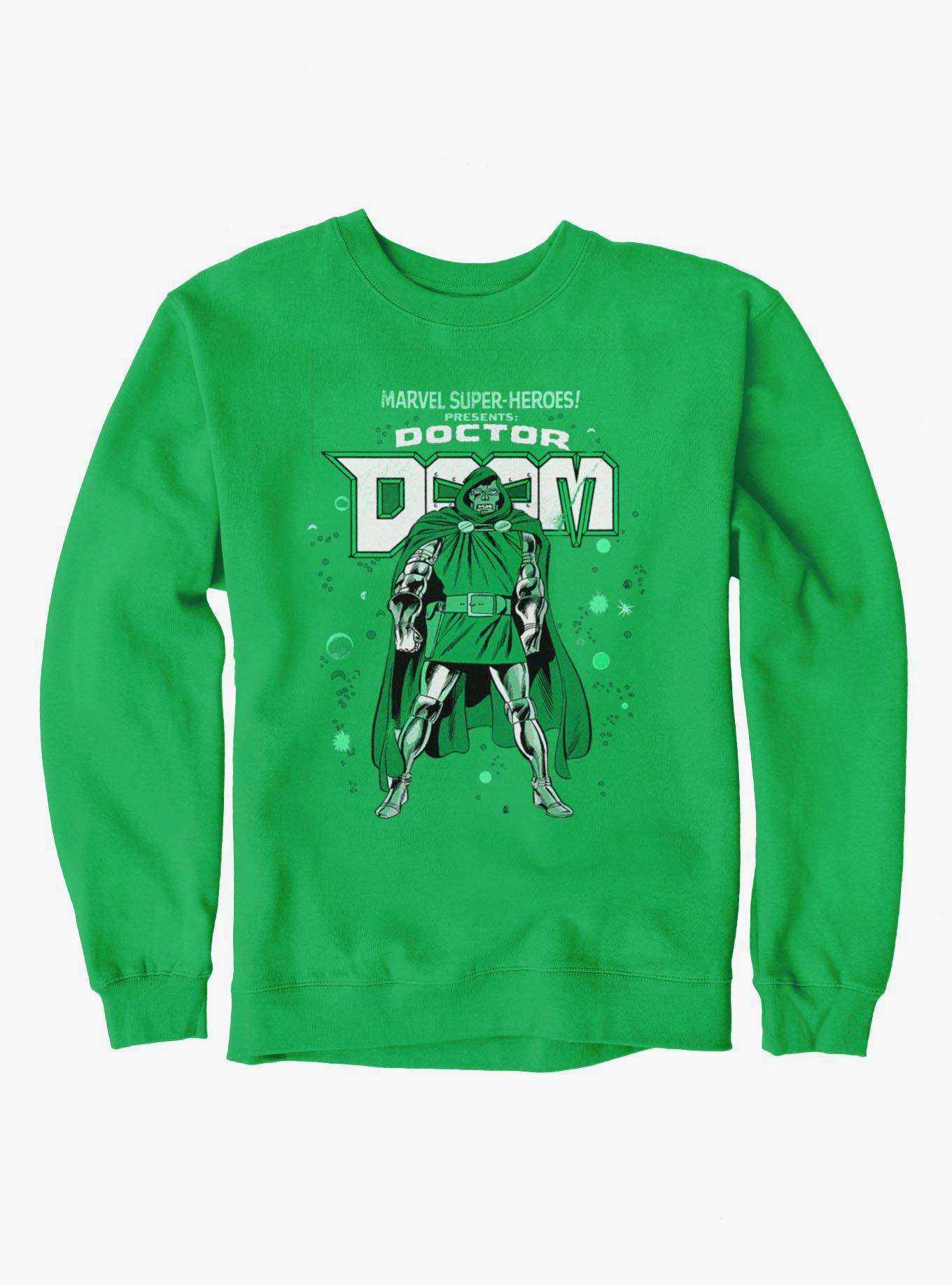 Marvel Comics Retro Presents Doctor Doom Sweatshirt Hot Topic Exclusive