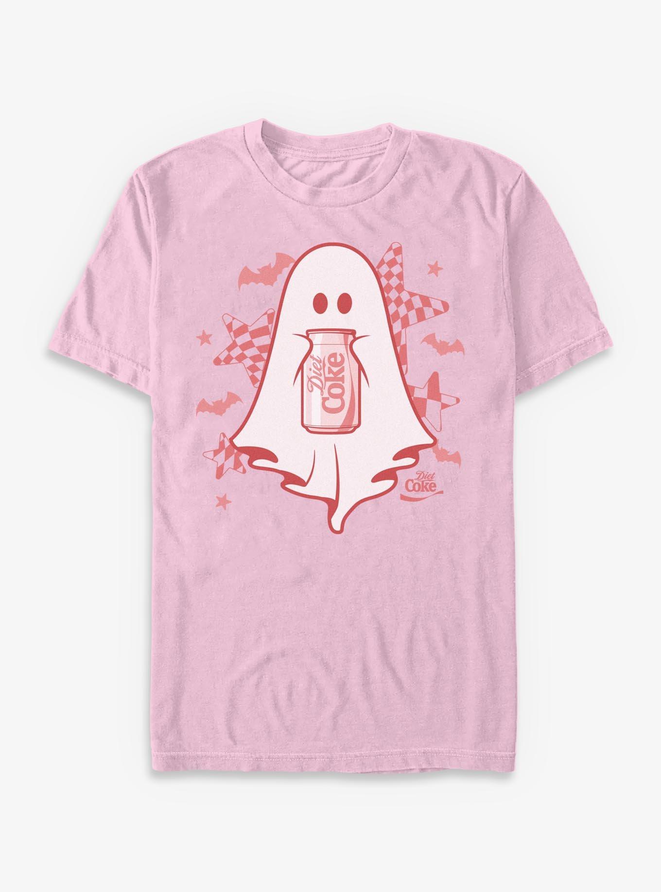 COMFORTCOLORS Coca-Cola Diet Coke Ghost Stars And Bats Garment Dye T-Shirt