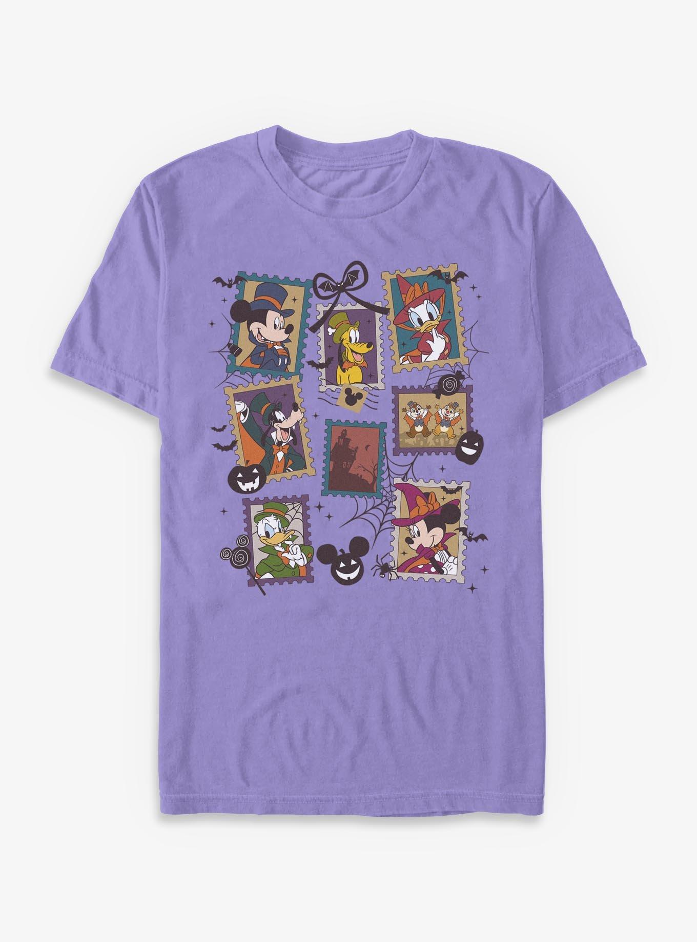 COMFORTCOLORS Disney Mickey Mouse & Friends Halloween Stamps Garment Dye T-Shirt
