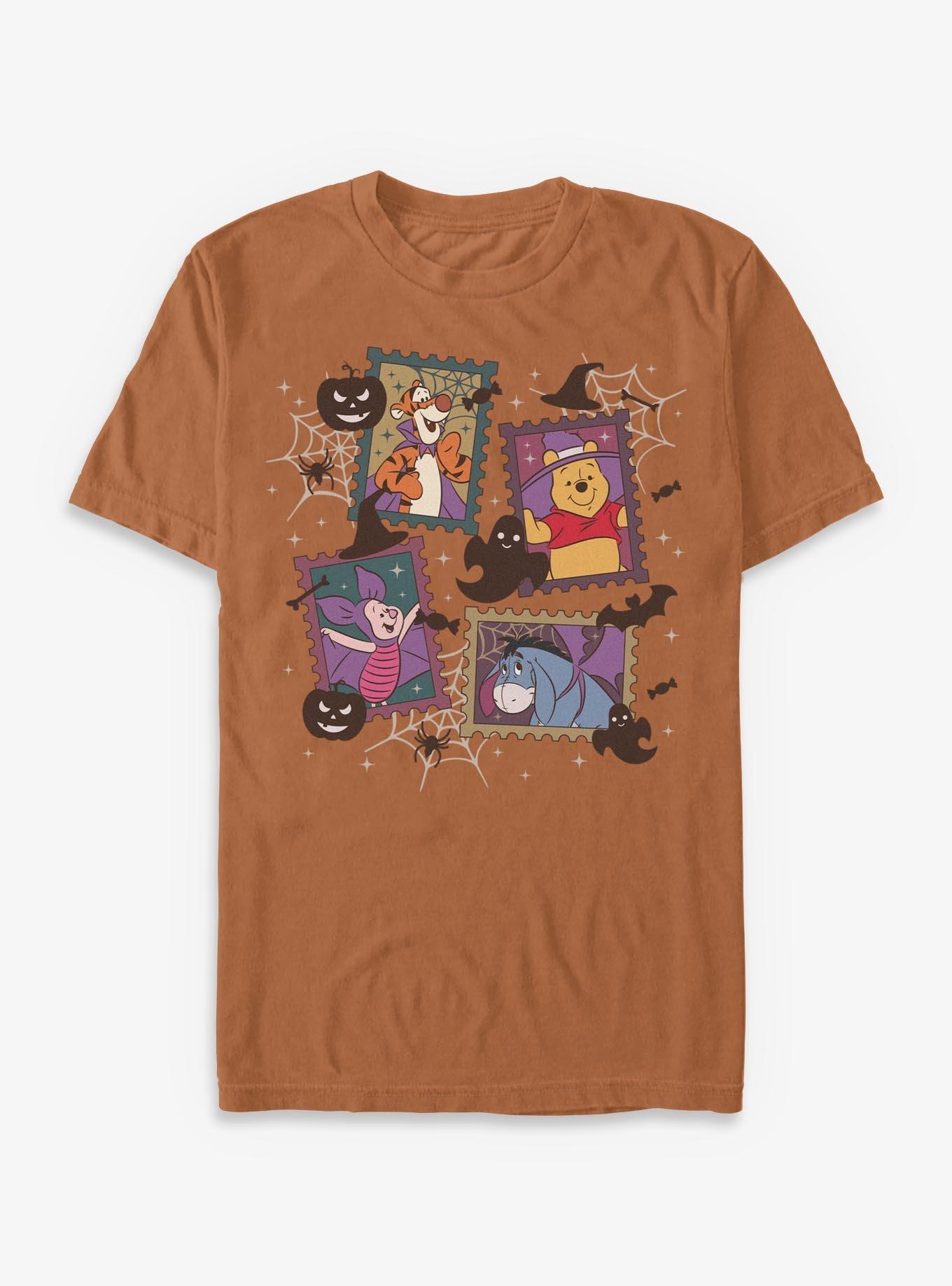 COMFORTCOLORS Disney Winnie The Pooh Winnie Halloween Stamp Garment Dye T-Shirt