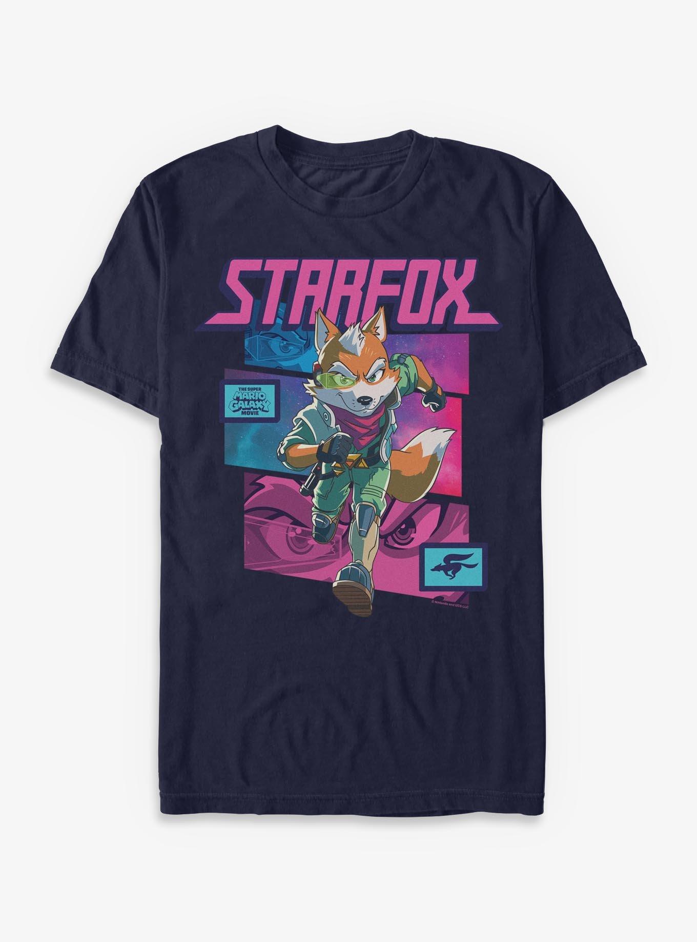 Nintendo Star Fox Forever T-Shirt, NAVY, hi-res view 1