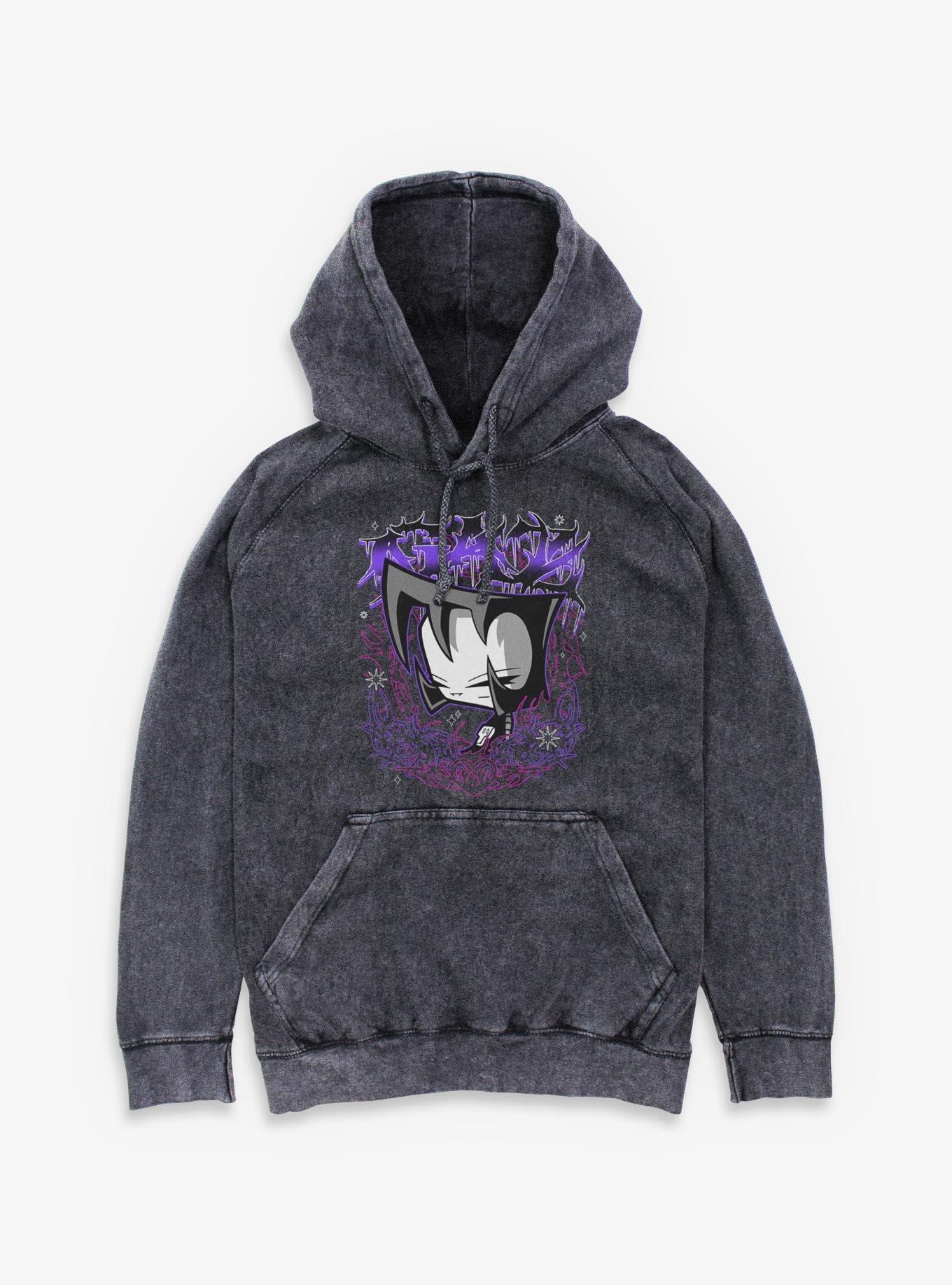 Invader Zim Gaz Portrait Mineral Wash Hoodie BoxLunch Exclusive