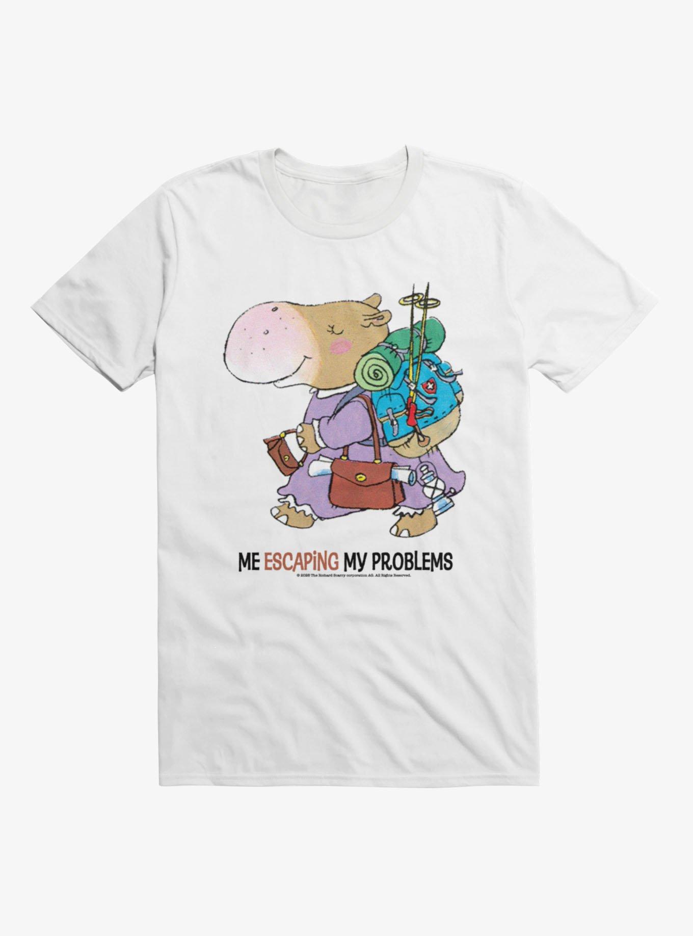 Richard Scarry's Me Escaping My Problems Hilda Hippo T-Shirt