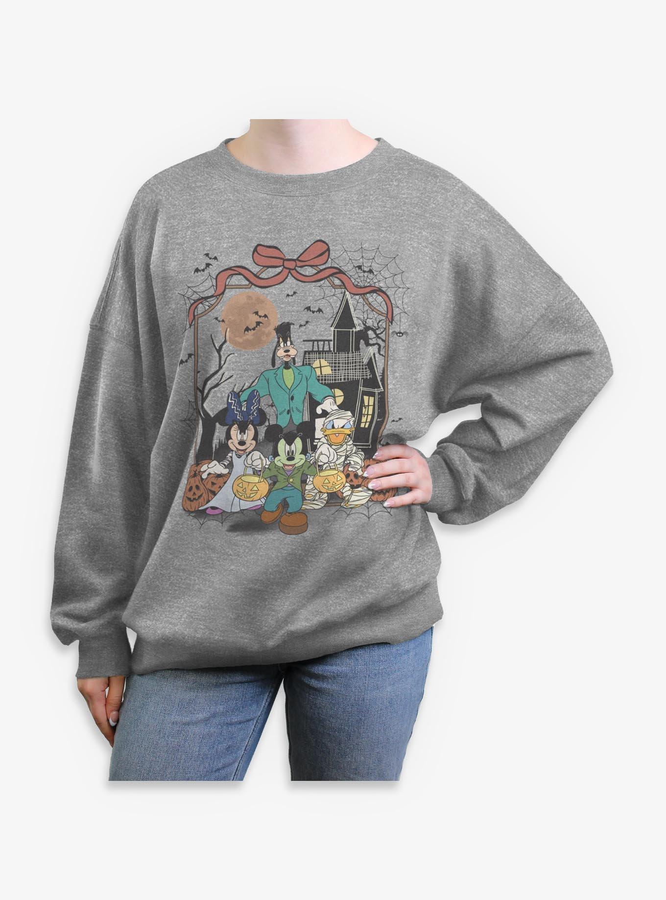 Disney Mickey Mouse & Friends Halloween Night Womens Oversized Sweatshirt