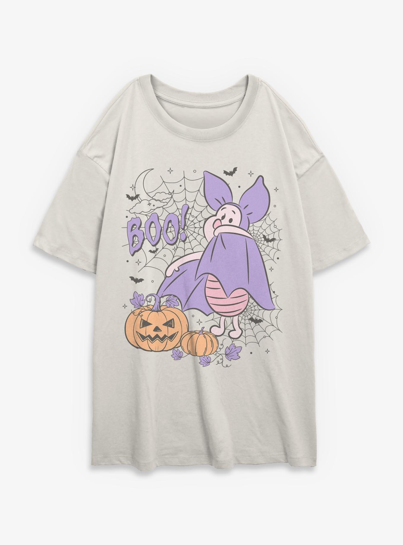 Disney Winnie The Pooh Boo Piglet Womens Oversized T-Shirt