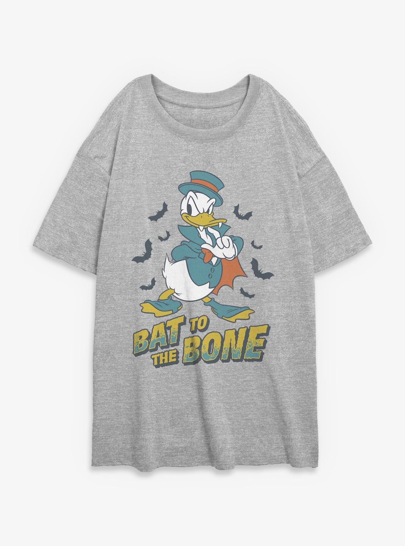 Disney Donald Duck Bat To The Bone Womens Oversized T-Shirt