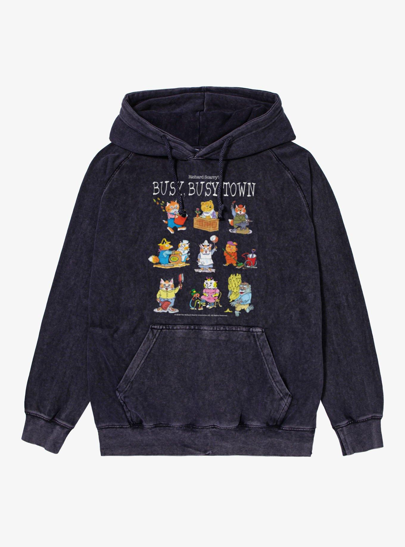 Richard Scarry's Busy, Busy Town Mineral Wash Hoodie