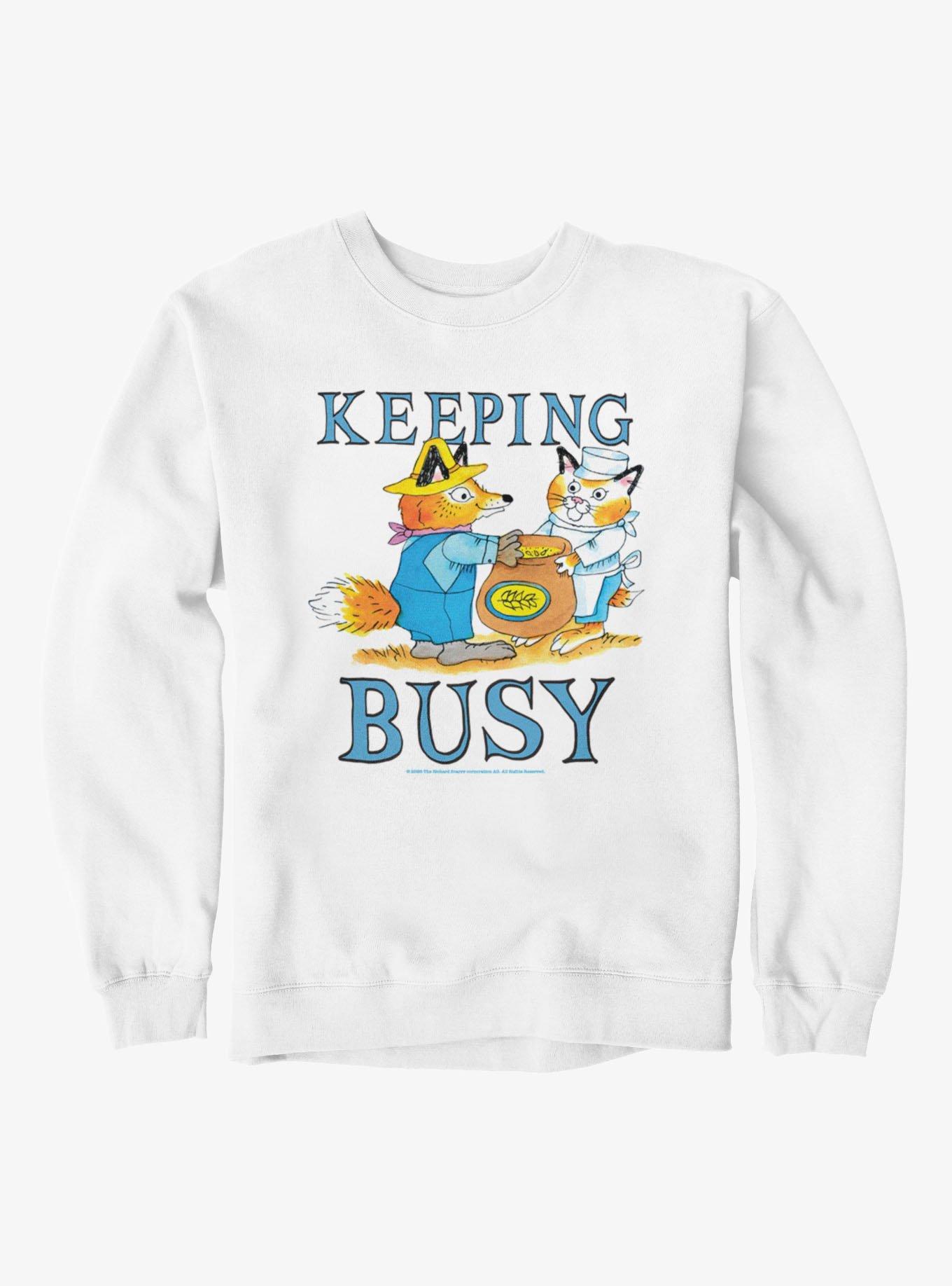Richard Scarry's Keeping Busy Sweatshirt, WHITE, hi-res view 1