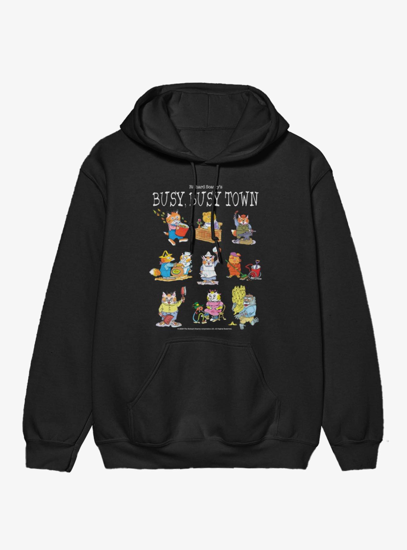 Richard Scarry's Busy, Busy Town Hoodie, BLACK, hi-res view 1