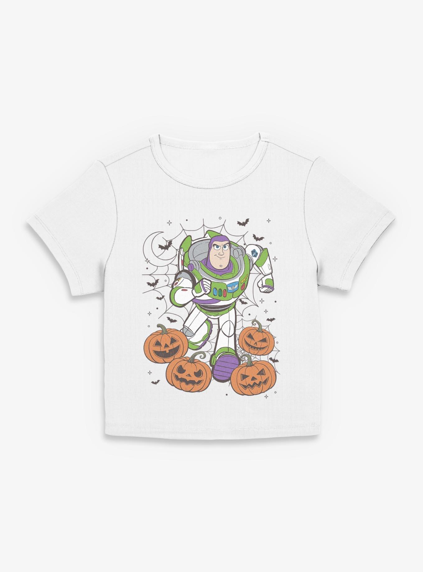Disney Pixar Toy Story 4 Buzz Pumpkin Webs Women Baby T-Shirt