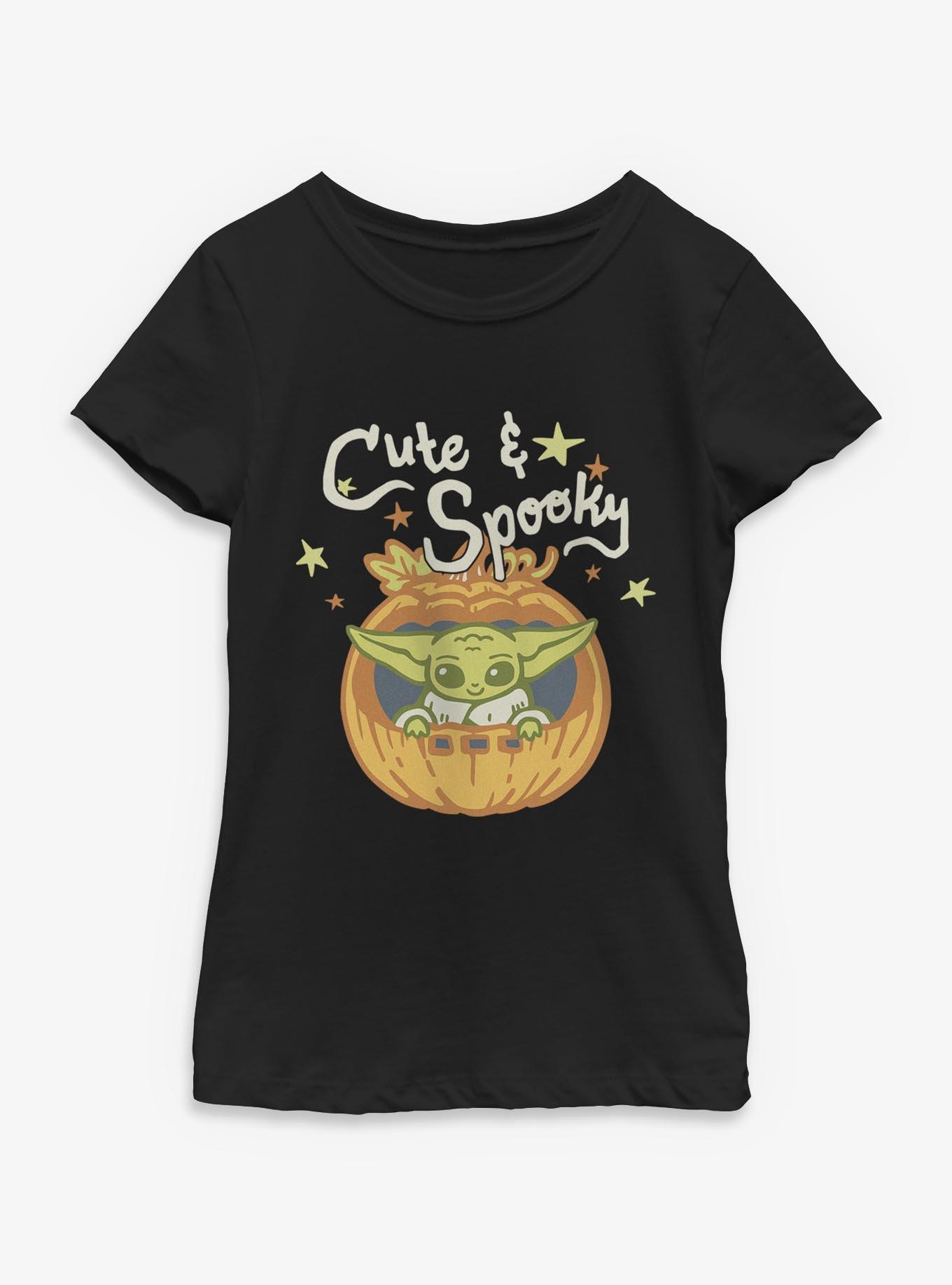 Star Wars The Mandalorian Cute Spooky Little Pumpkin Youth Girls T-Shirt