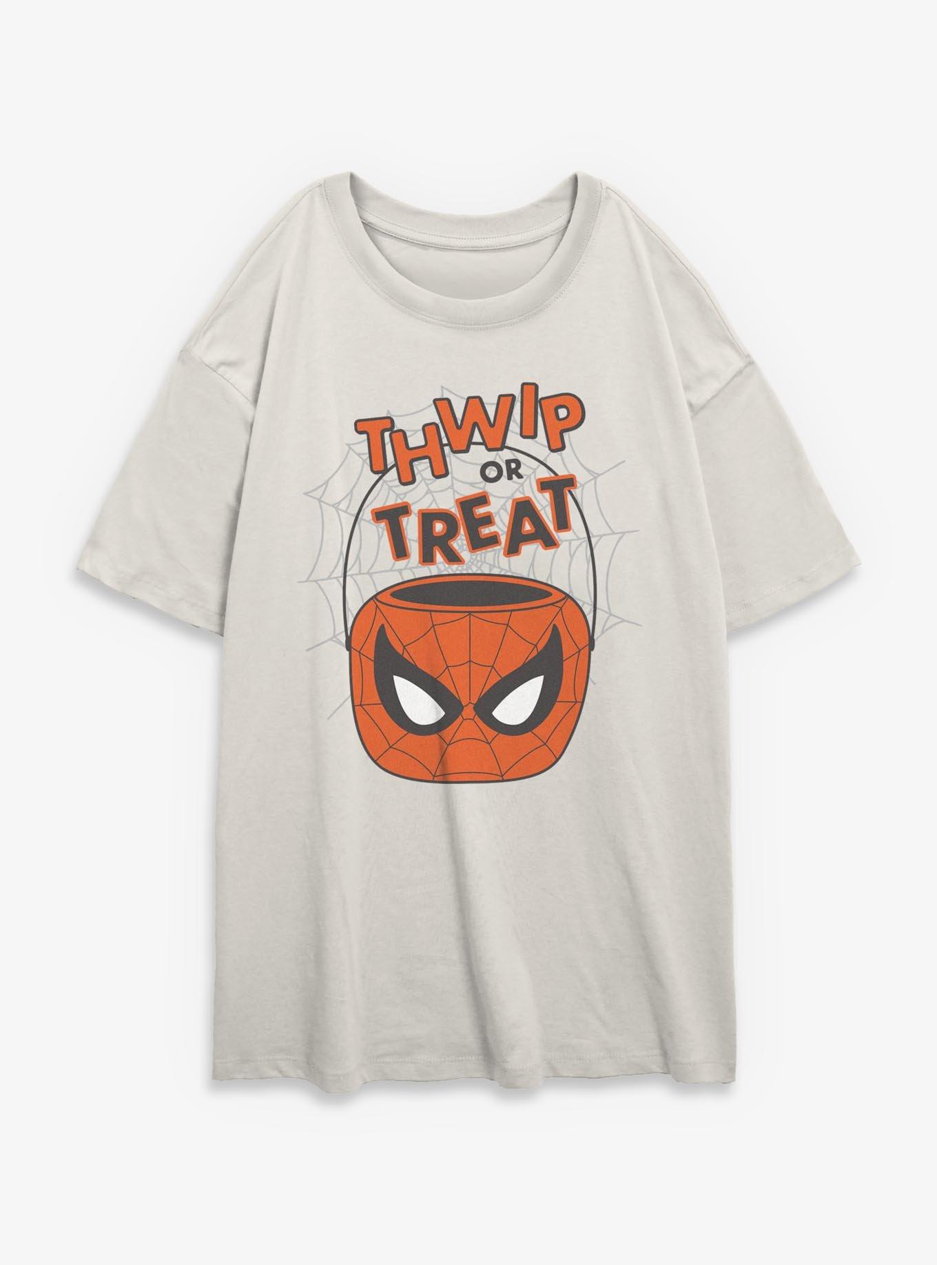 Marvel Spider-Man Spidey Bucket Womens Oversized T-Shirt