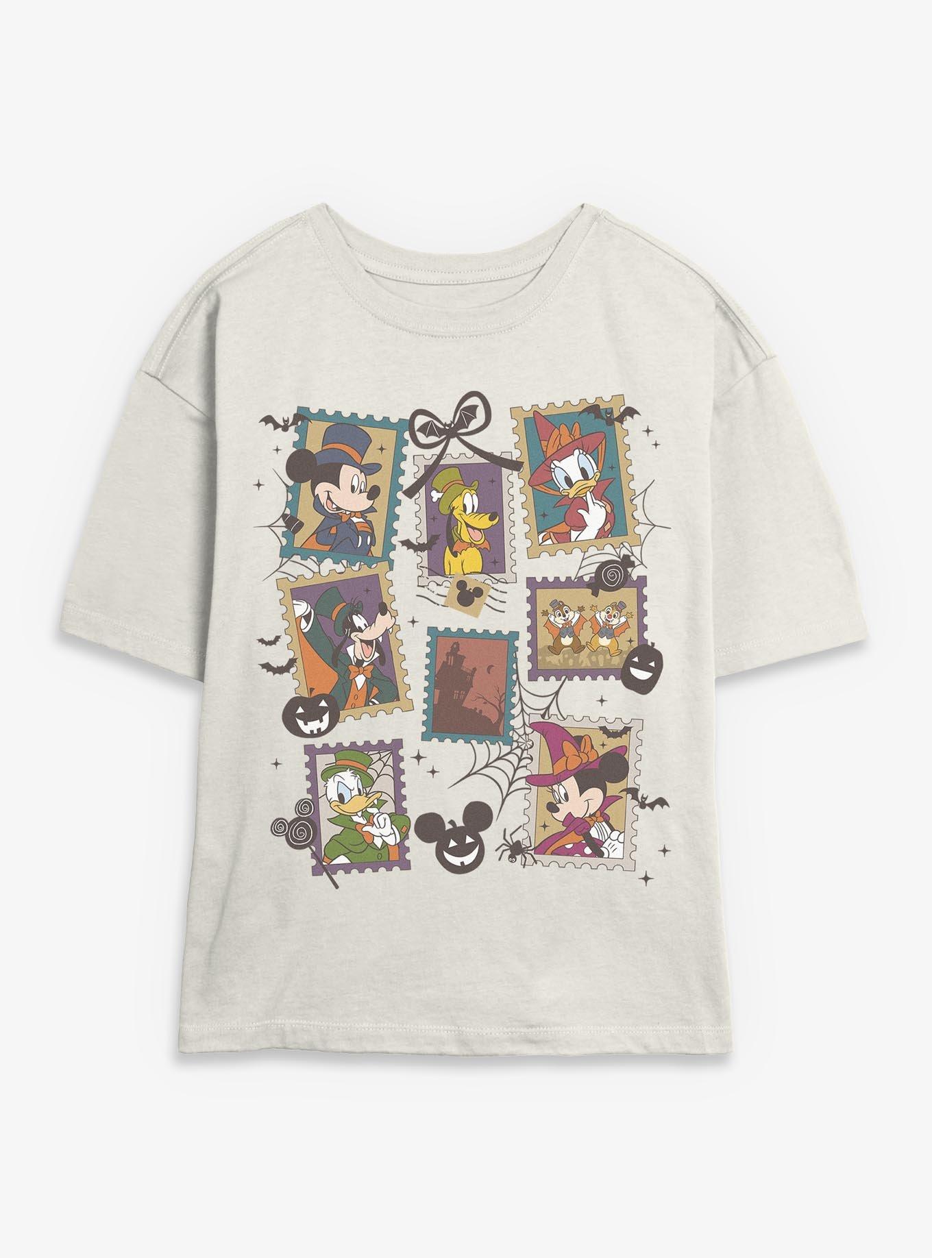 Disney Mickey Mouse & Friends Halloween Stamps Womens Skimmer T-Shirt