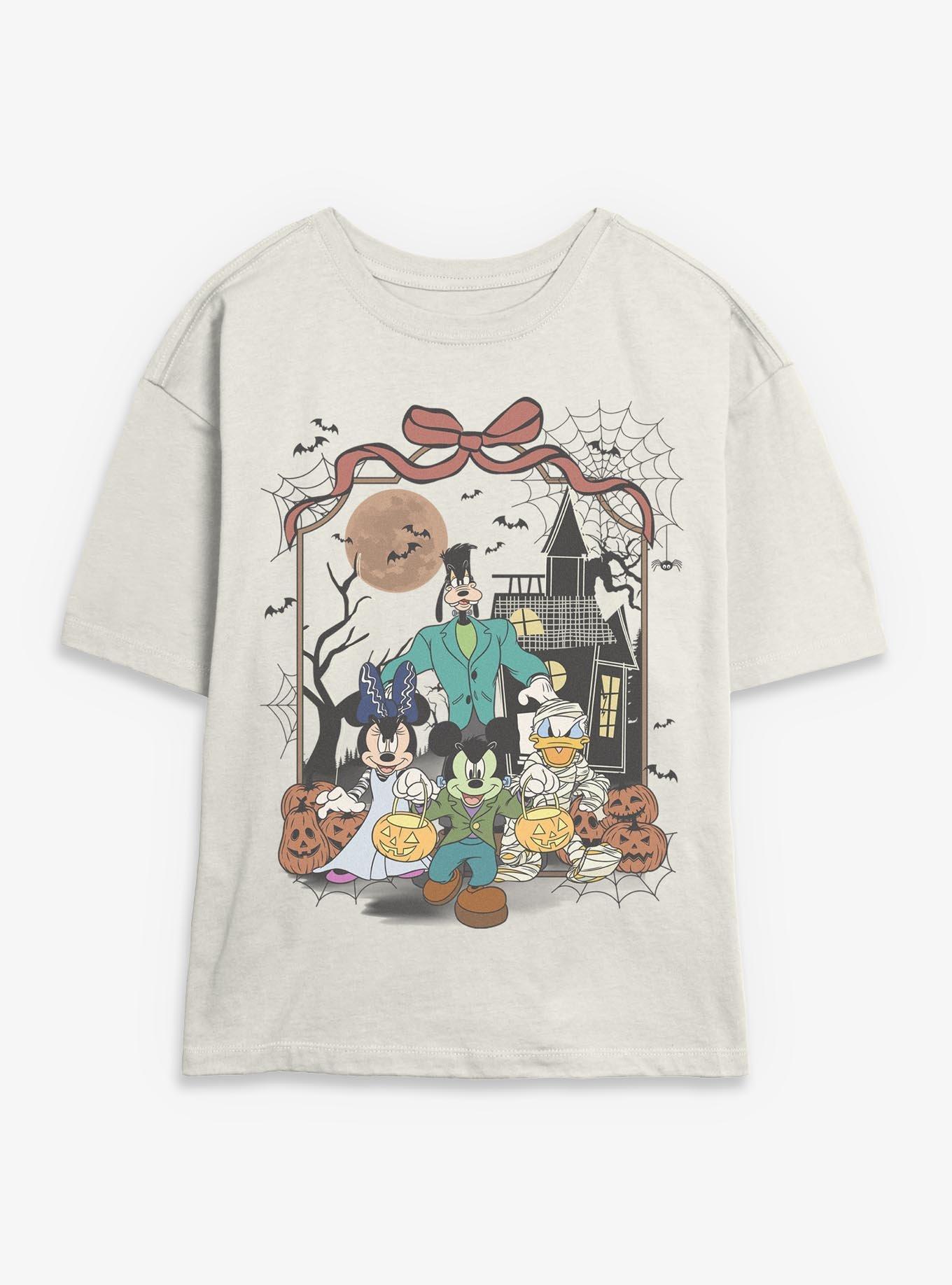 Disney Mickey Mouse & Friends Halloween Night Womens Skimmer T-Shirt