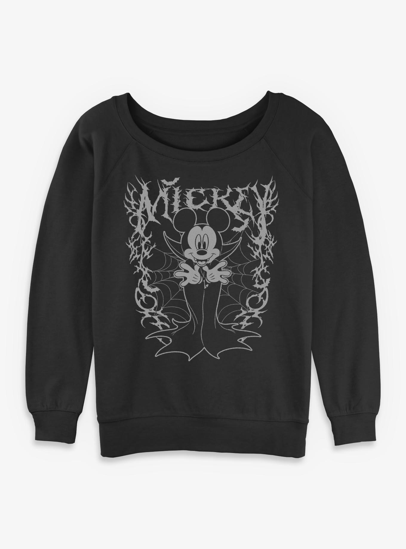 Disney Mickey Mouse Vampy Womens Slouchy Sweatshirt
