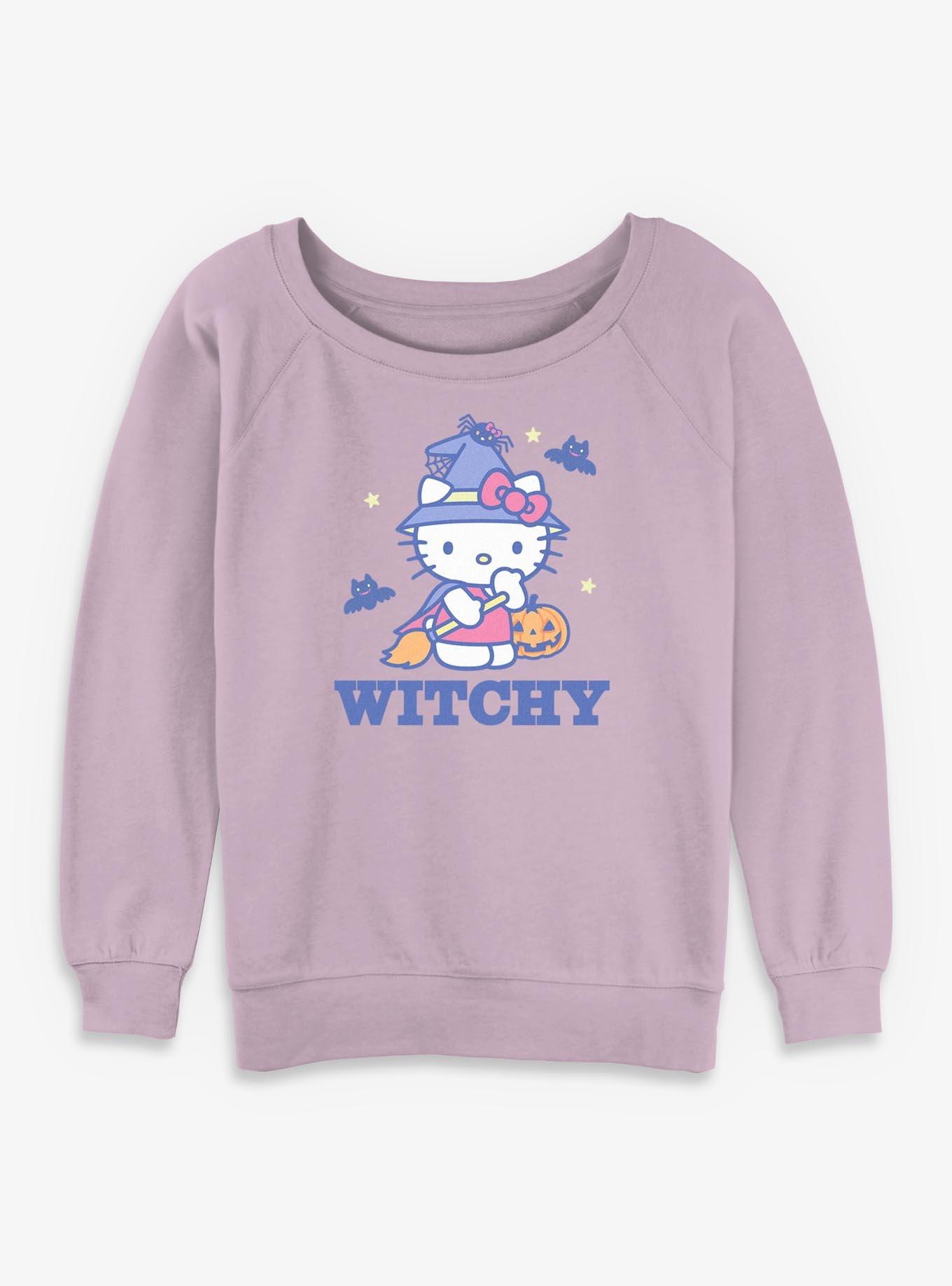 Hello Kitty Witchy Kitty Womens Slouchy Sweatshirt