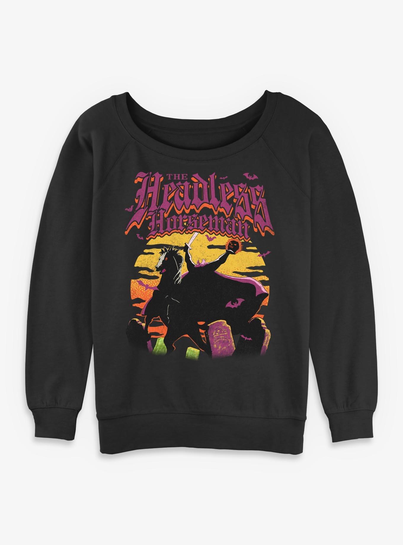 Disney The Adventures Of Ichabod And Mr. Toad Headless Horseman Womens Slouchy Sweatshirt BoxLunch Exclusive