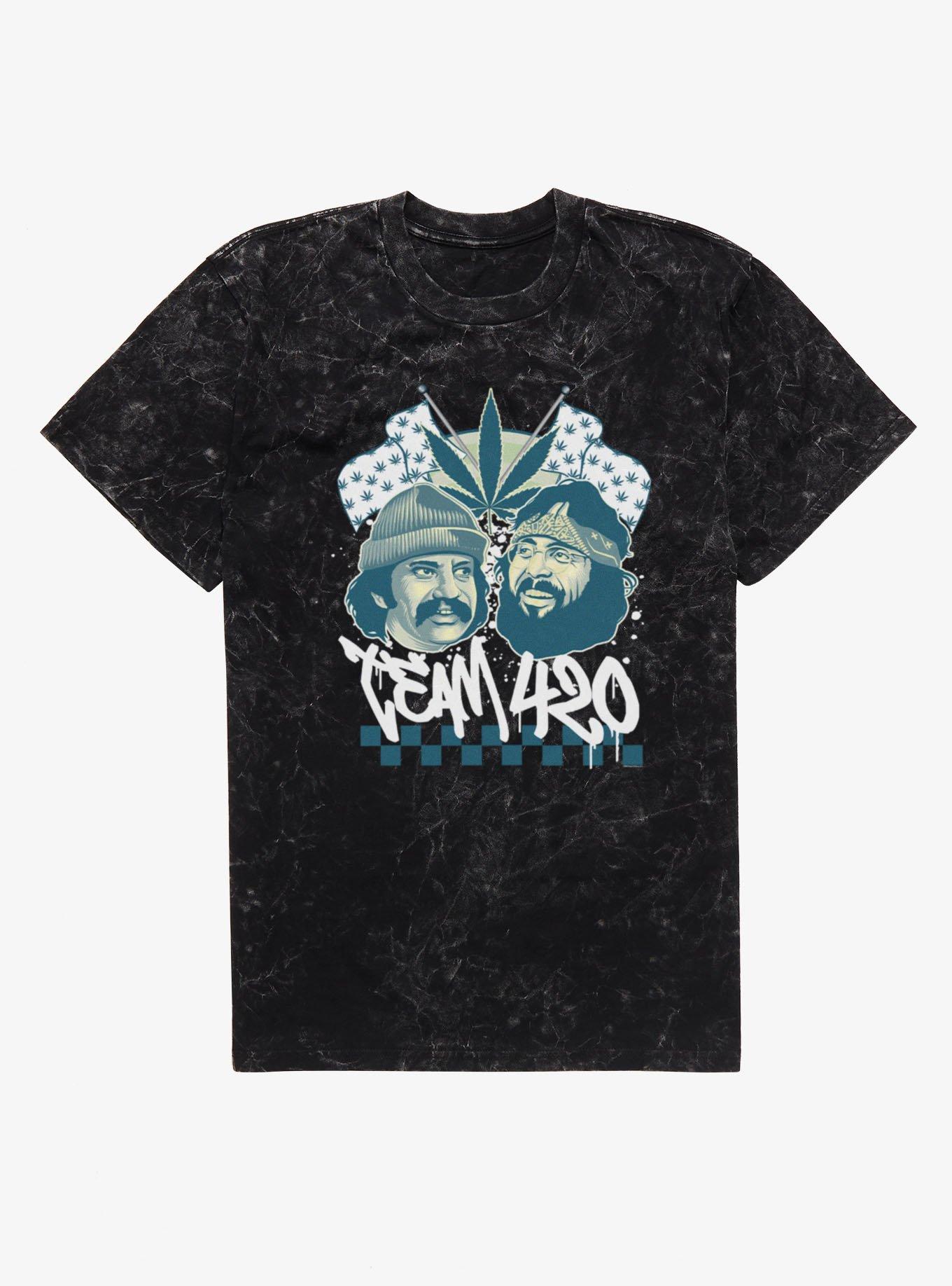 Cheech & Chong Team 420 Grafitti Mineral Wash T-Shirt