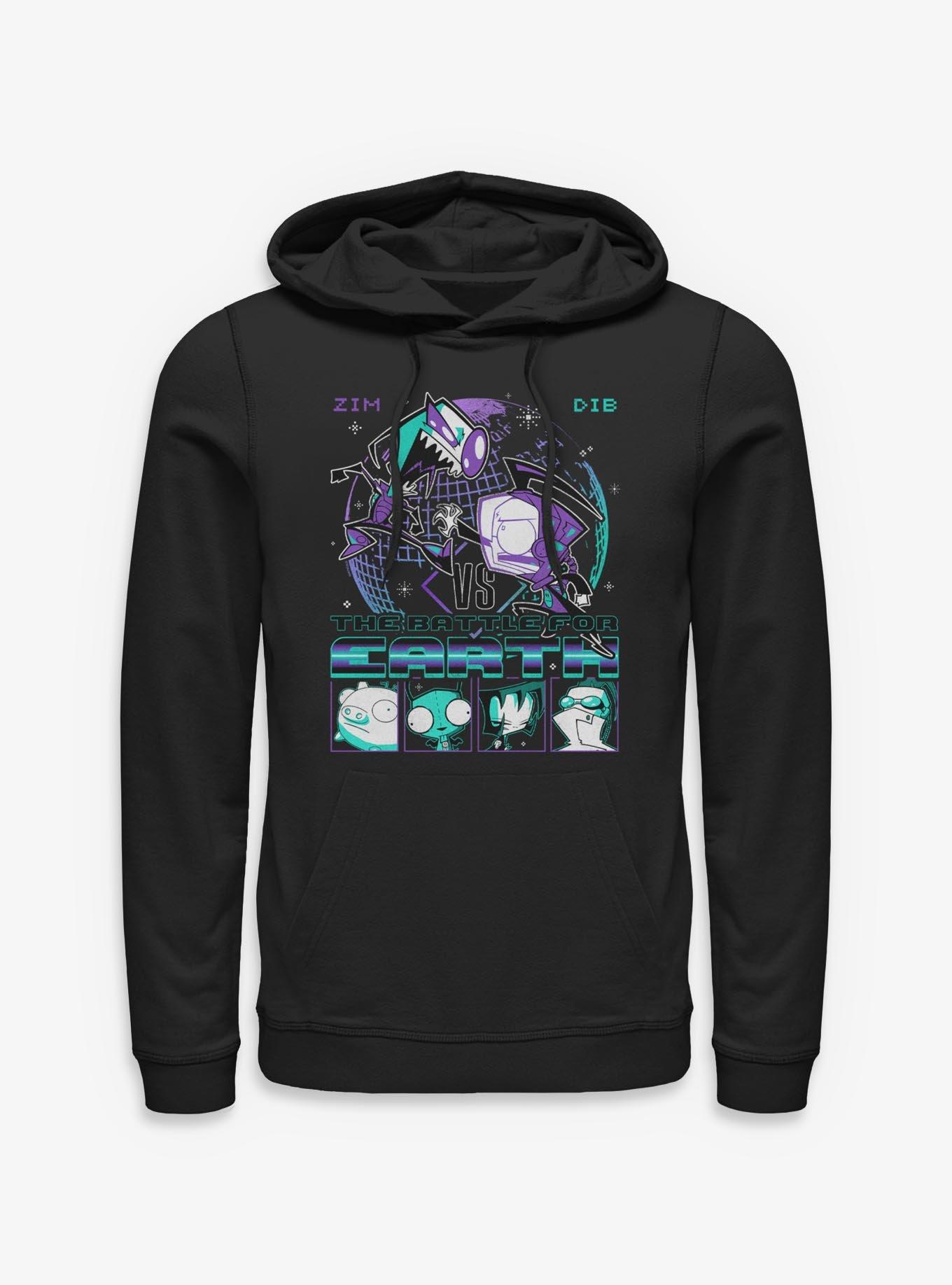 Invader ZIM Vs Dib Battle Hoodie Hot Topic Exclusive