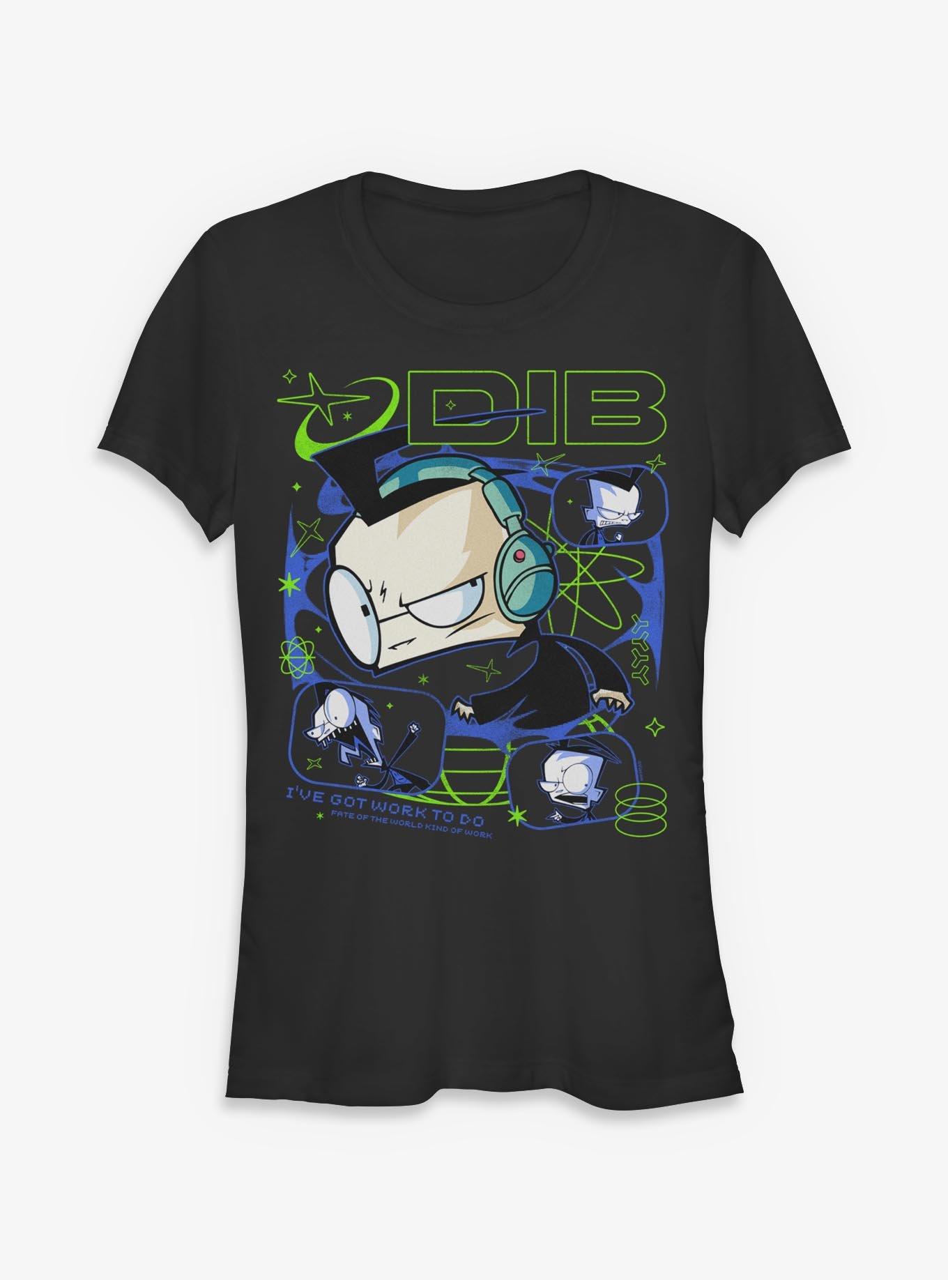 Invader ZIM Dib Tech Portrait Girls T-Shirt Hot Topic Exclusive