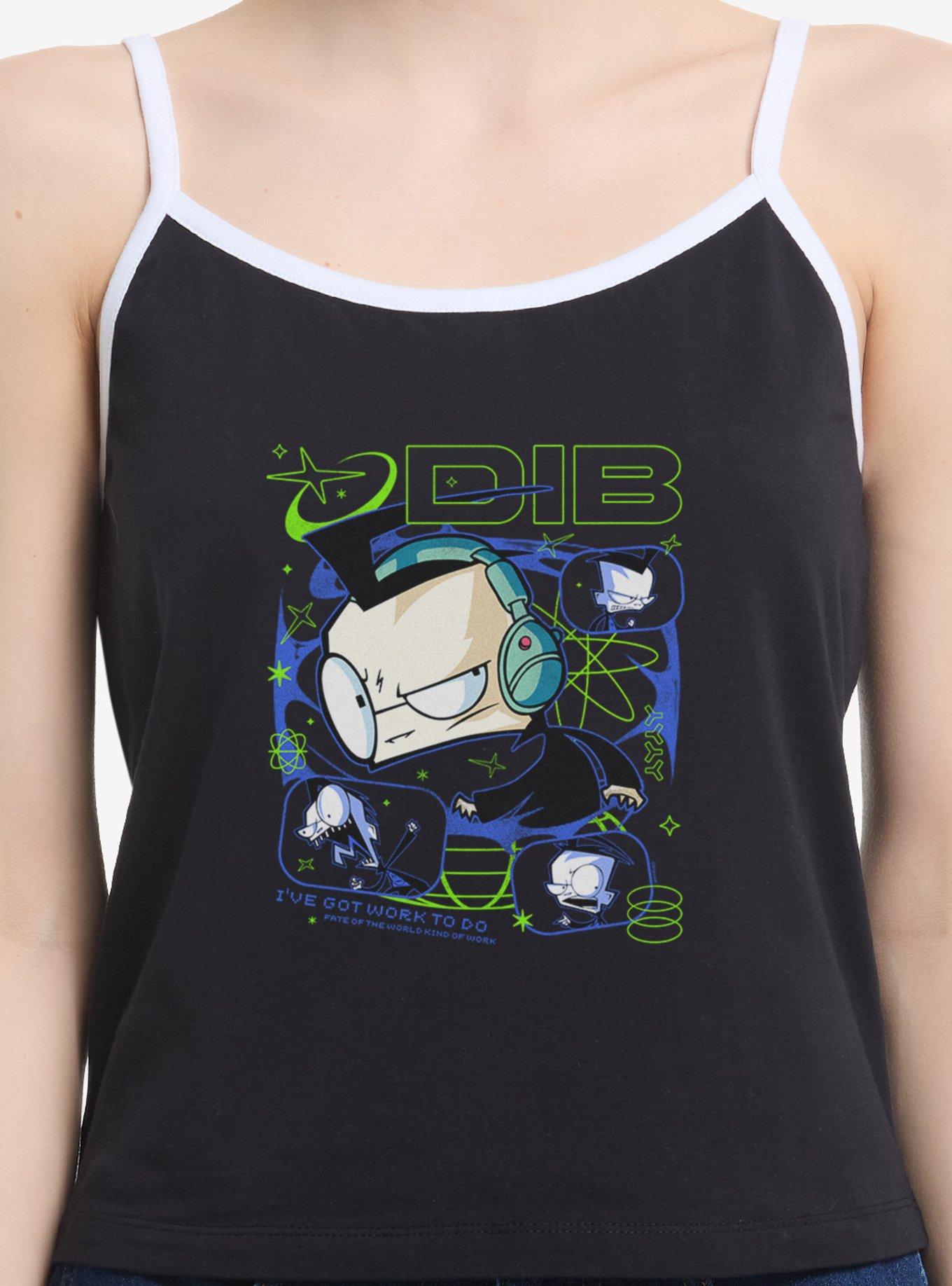 Invader ZIM Dib Tech Portrait Girls Cami Hot Topic Exclusive, BLACK, hi-res view 1