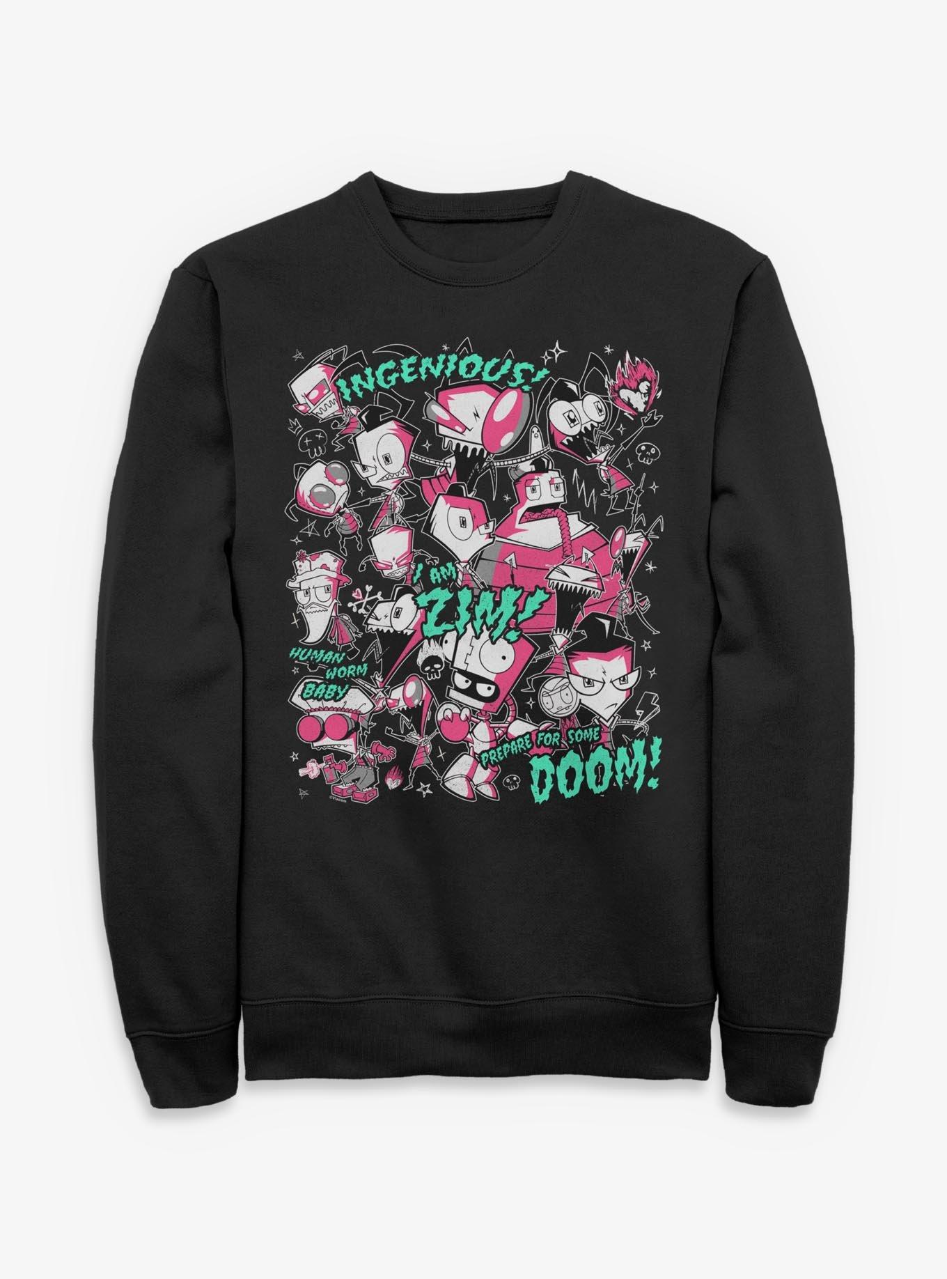 Invader ZIM I Am Zim Sweatshirt Hot Topic Exclusive