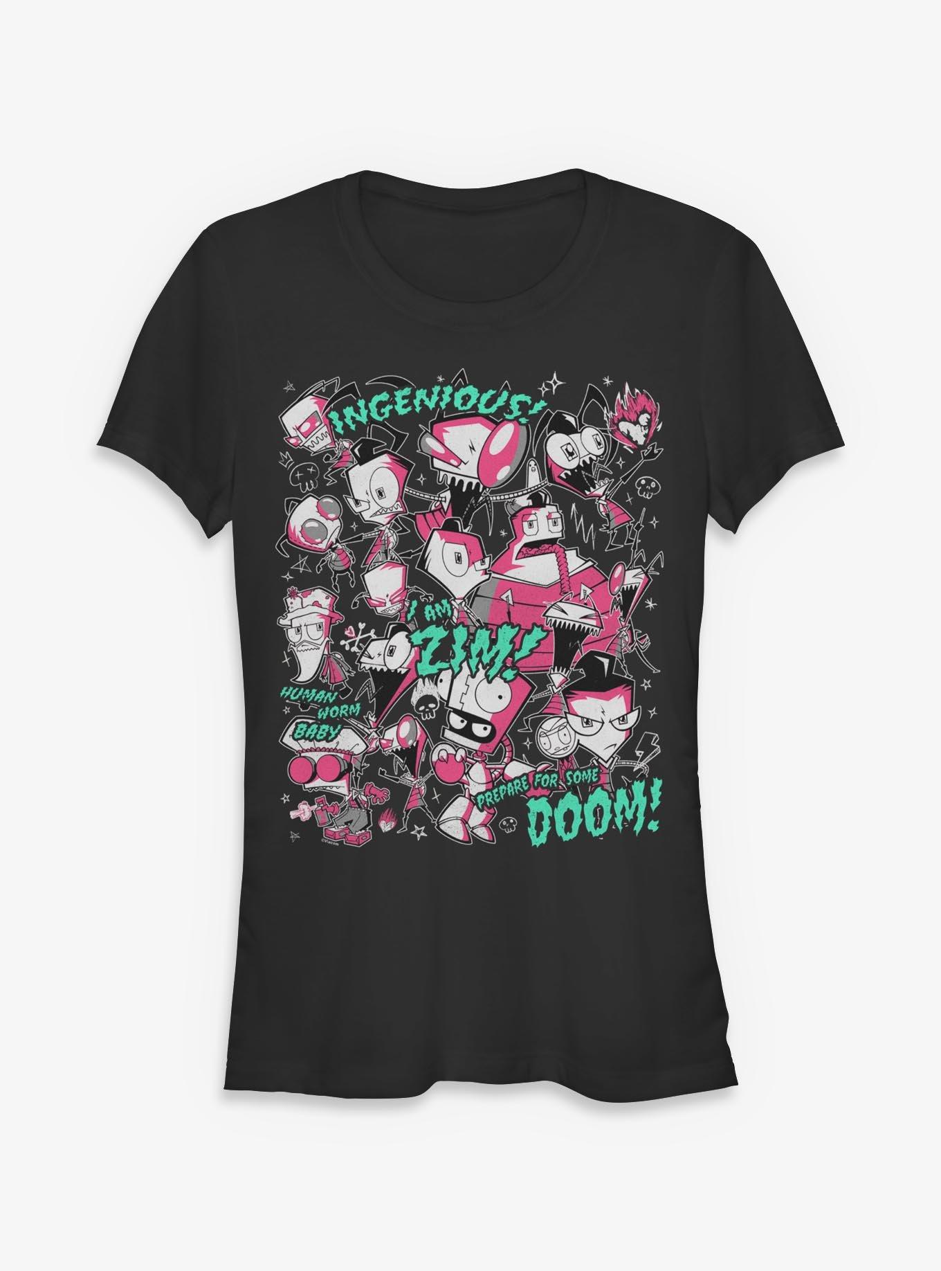 Invader ZIM I Am Zim Girls T-Shirt Hot Topic Exclusive