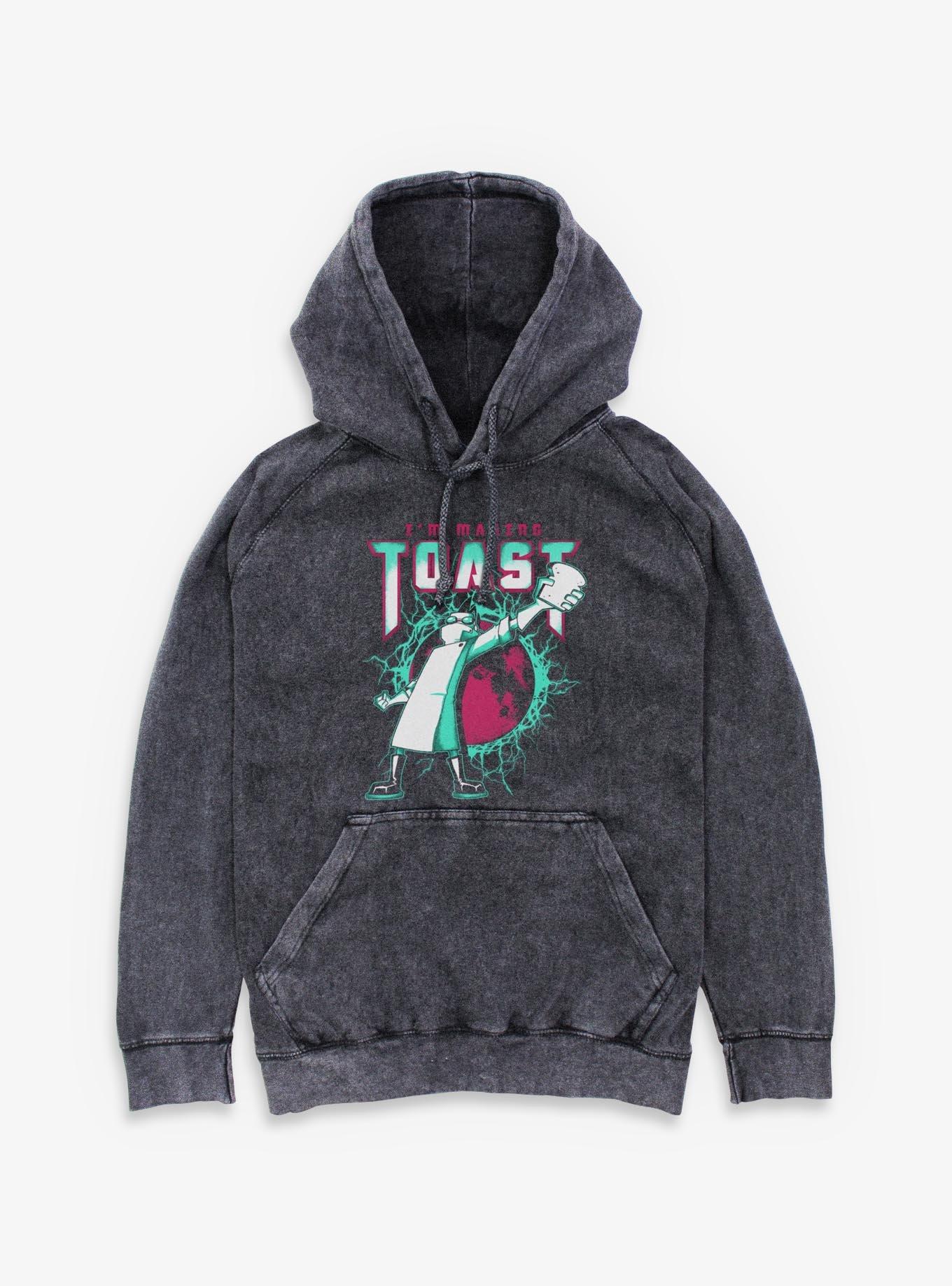 Invader ZIM Electric Toast Making Mineral Wash Hoodie Hot Topic Exclusive