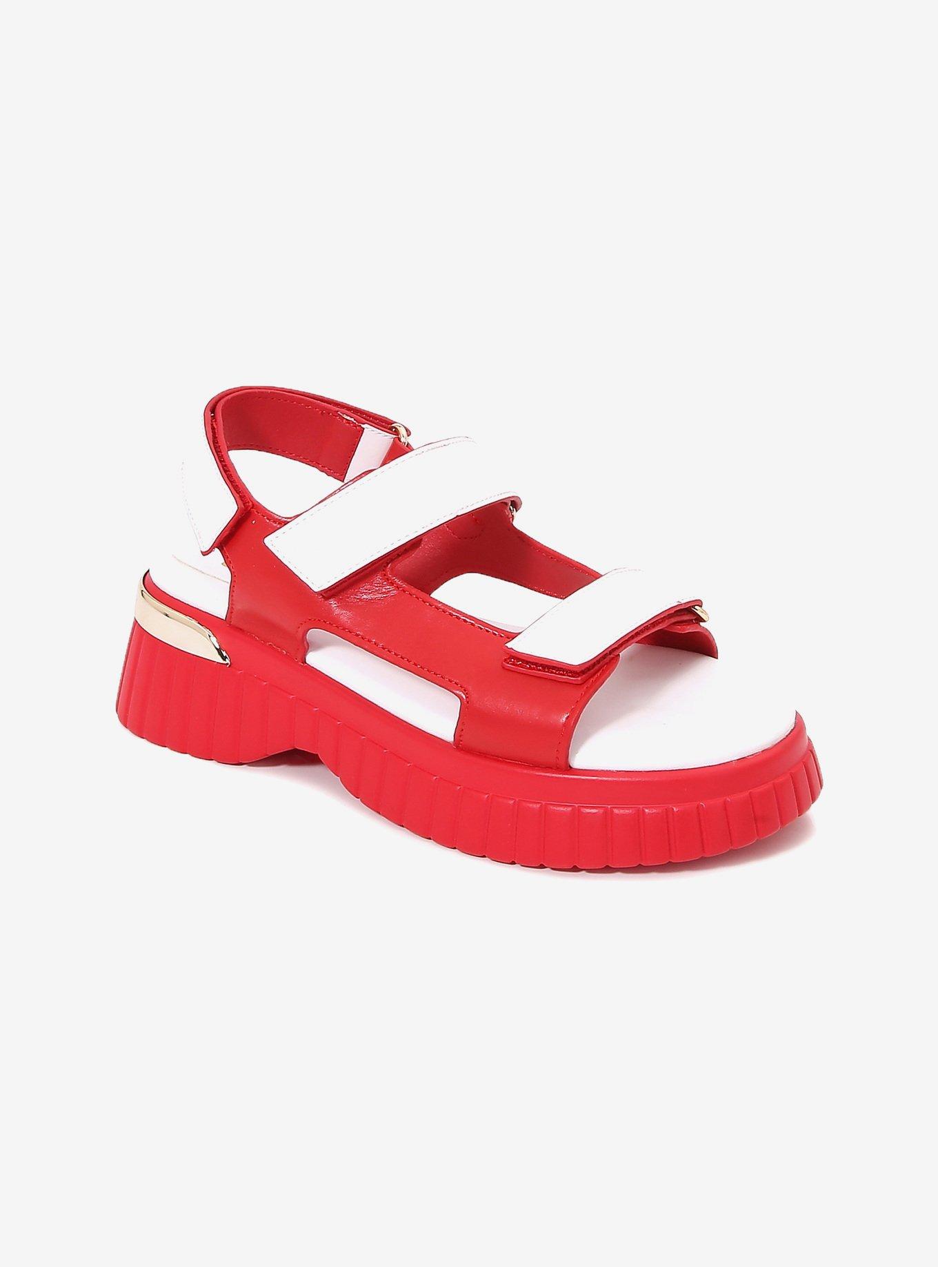 Bayside Red Velcro Sport Sandal