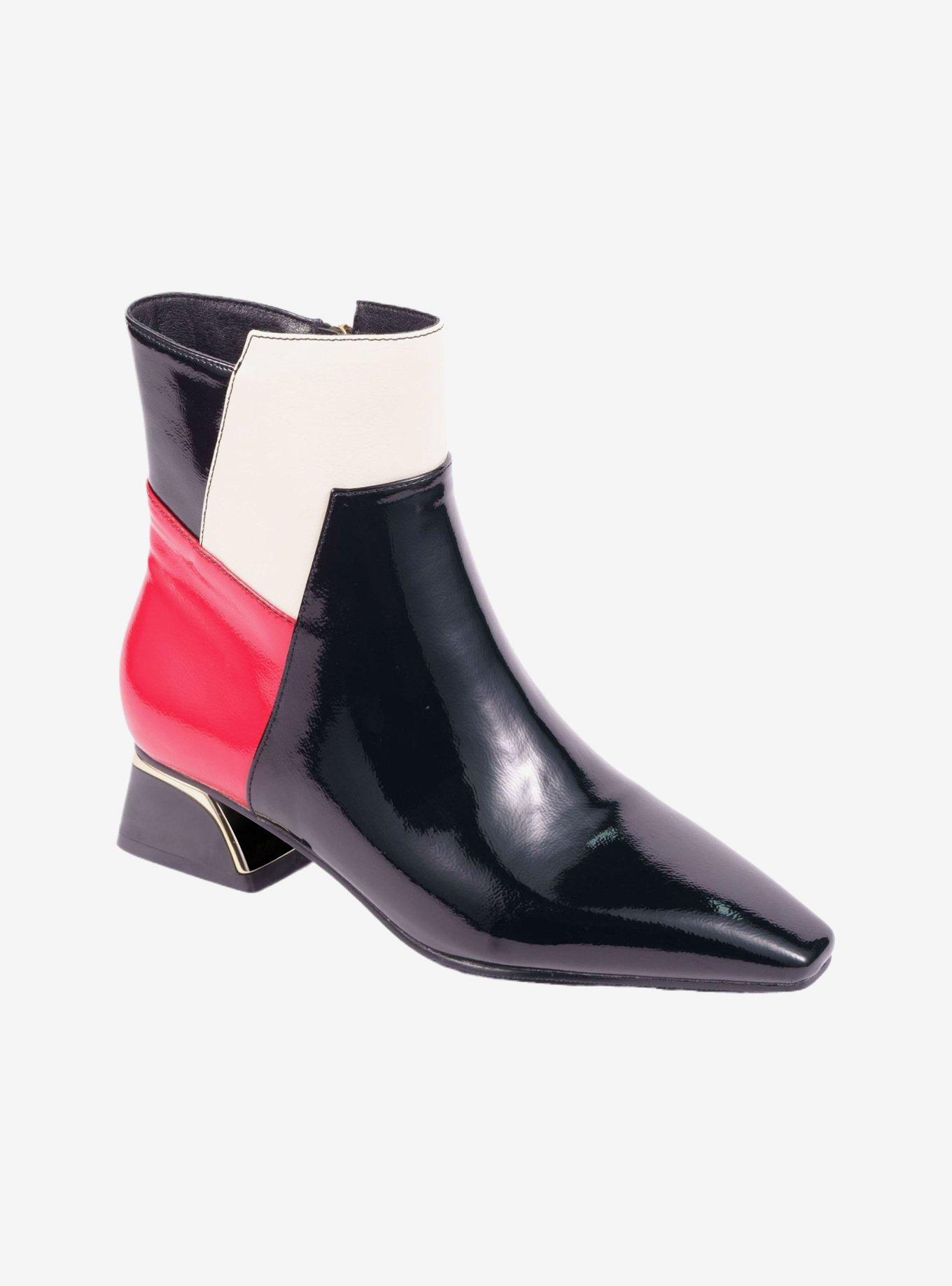 Rudy Black Patchwork Bootie
