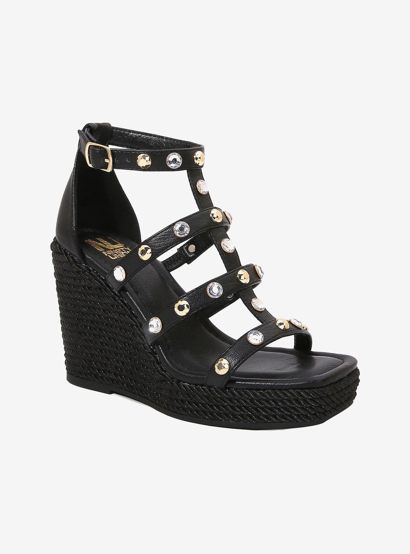 Panda Black Strap Wedge