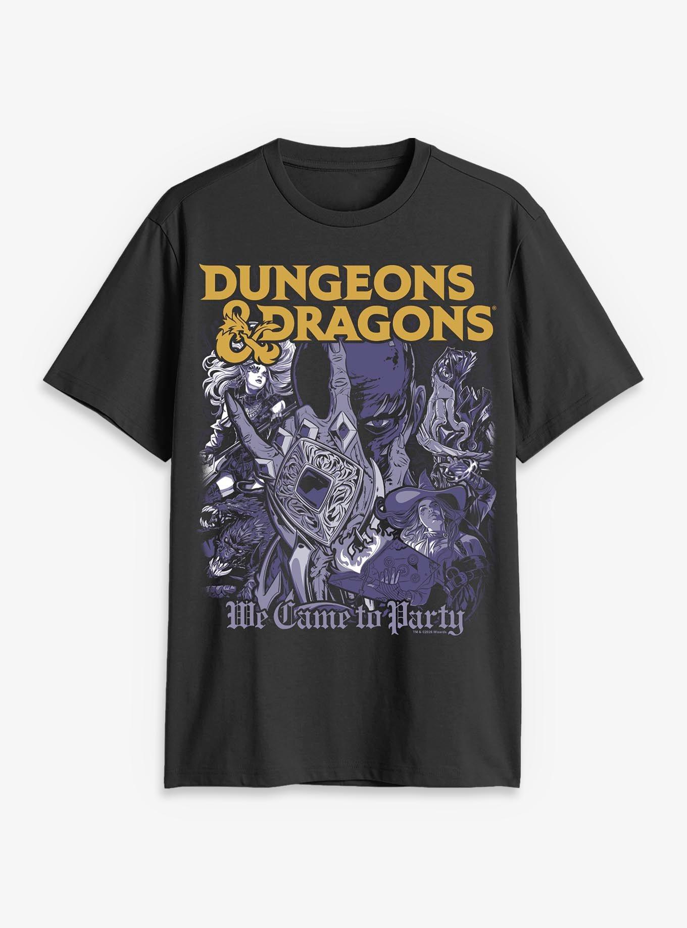 Dungeons & Dragons We Came To Party T-Shirt Hot Topic Exclusive