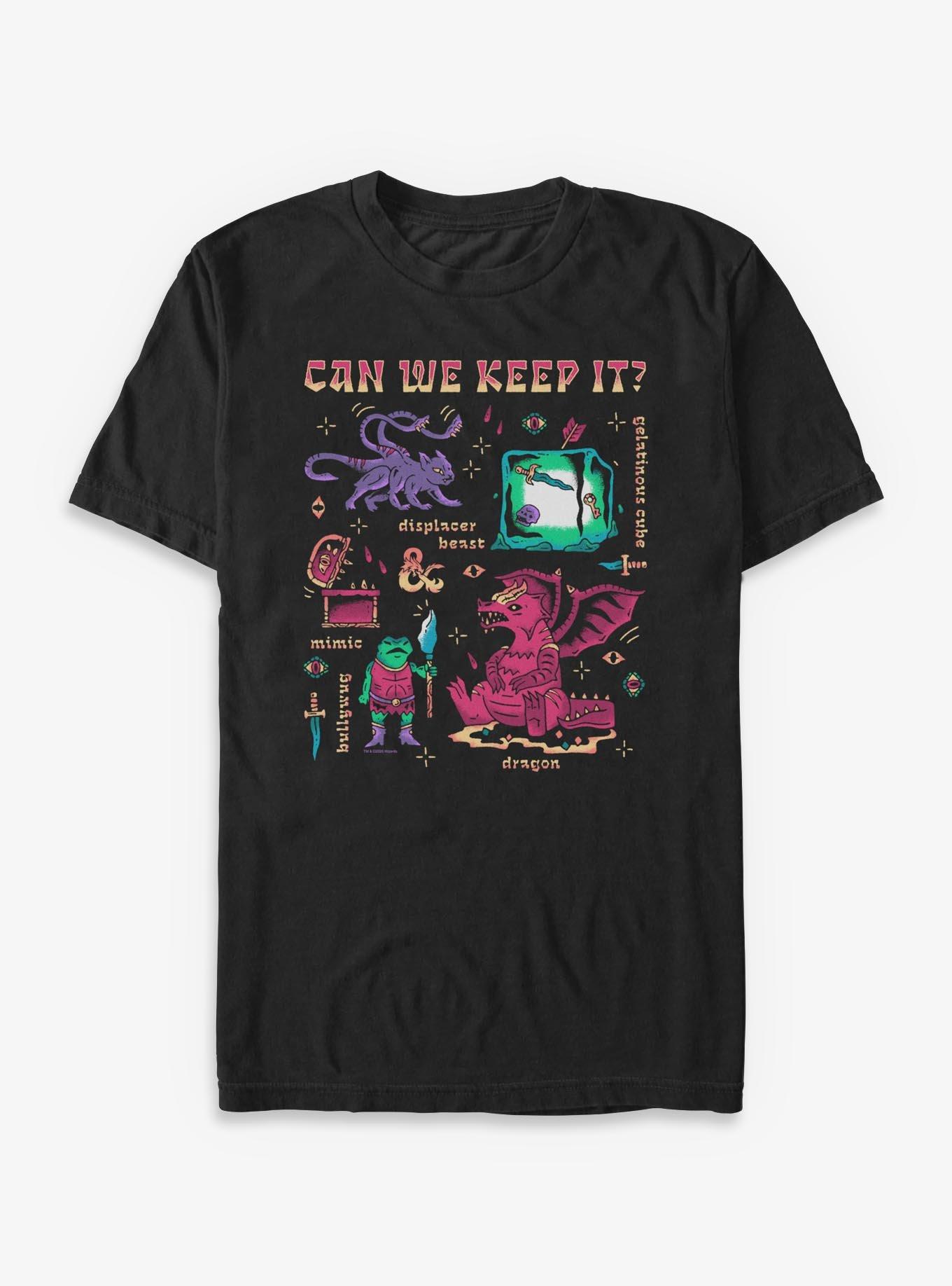 Dungeons & Dragons Keep It T-Shirt Hot Topic Exclusive, BLACK, hi-res view 1