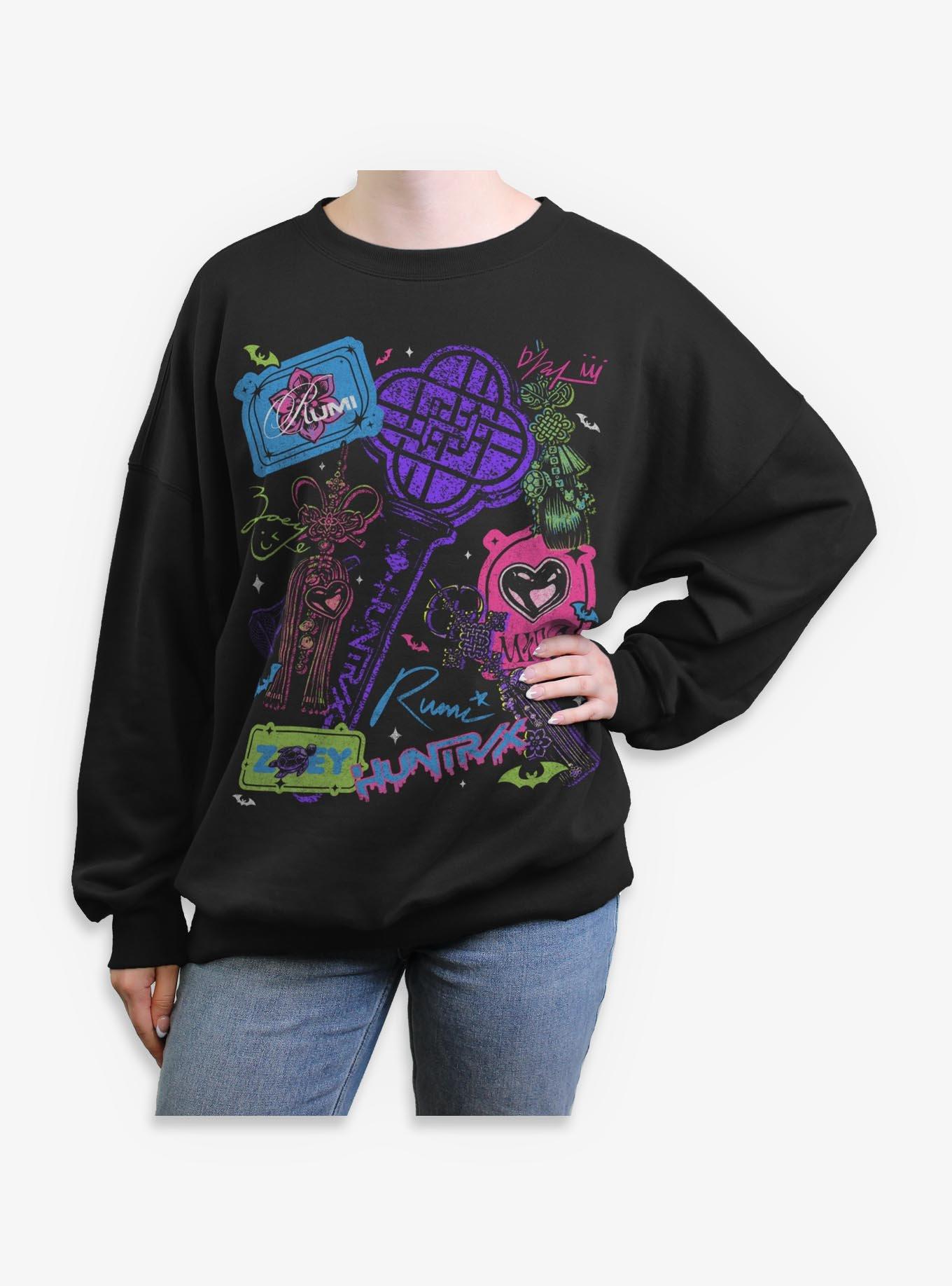 KPop Demon Hunters HUNTR/X Slay The Stage Girls Oversized Sweatshirt Hot Topic Exclusive