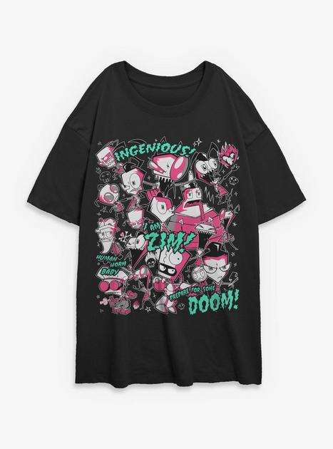 Invader ZIM I Am Zim Girls Oversized T-Shirt Hot Topic Exclusive