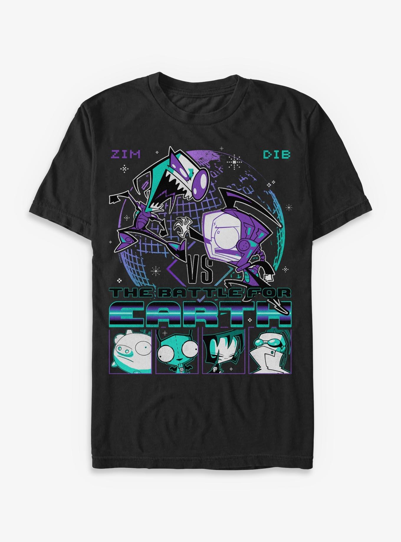 Invader ZIM Vs Dib Battle T-Shirt Hot Topic Exclusive