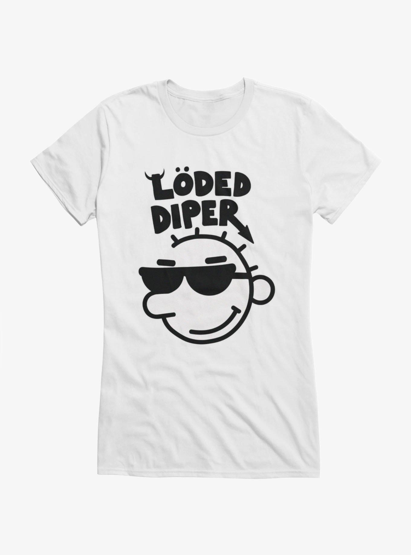 Diary Of A Wimpy Kid Loded Diper Logo Girls T-Shirt