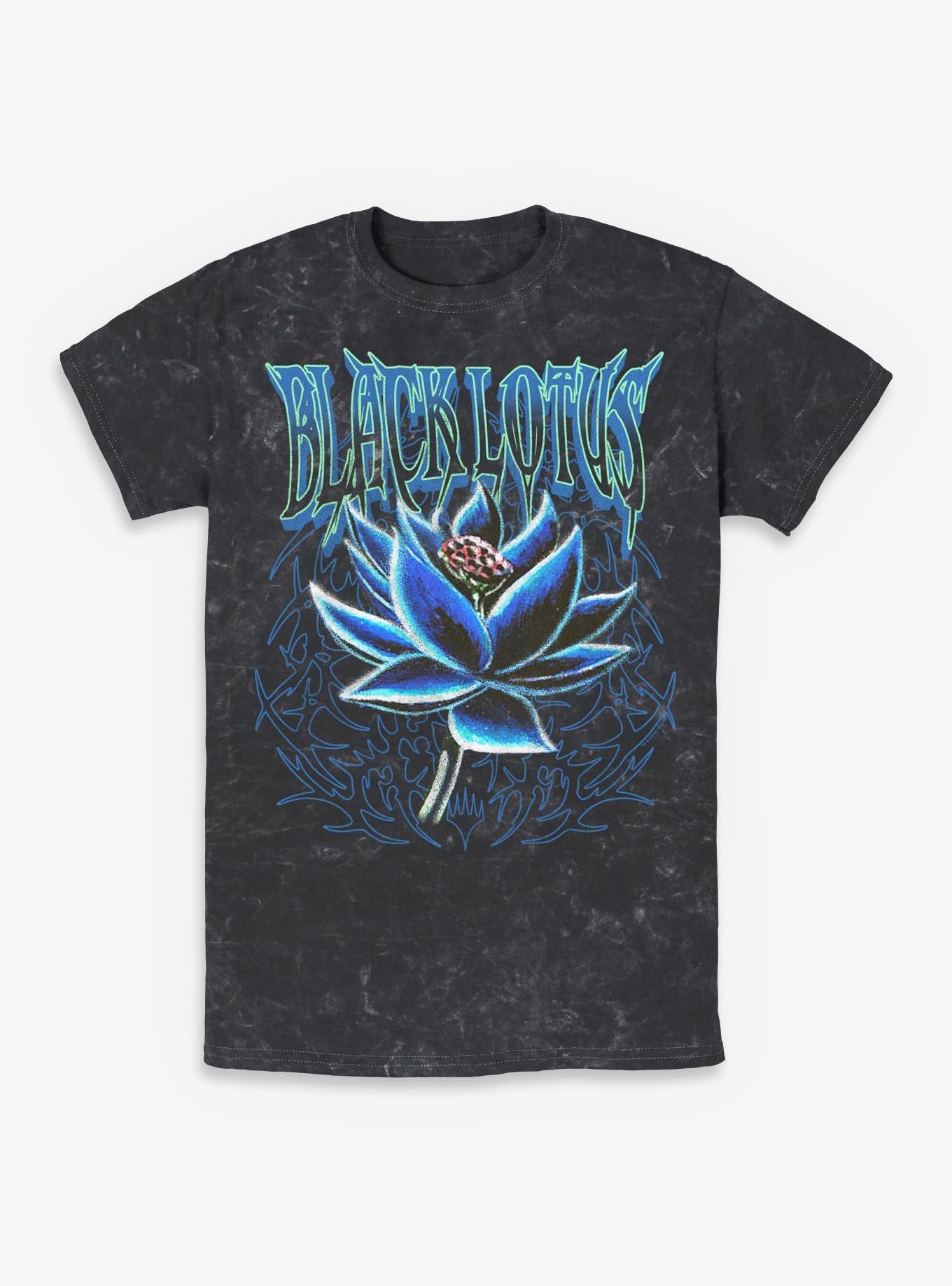 NULL Magic: The Gathering Black Lotus Mineral Wash T-Shirt Hot Topic Exclusive