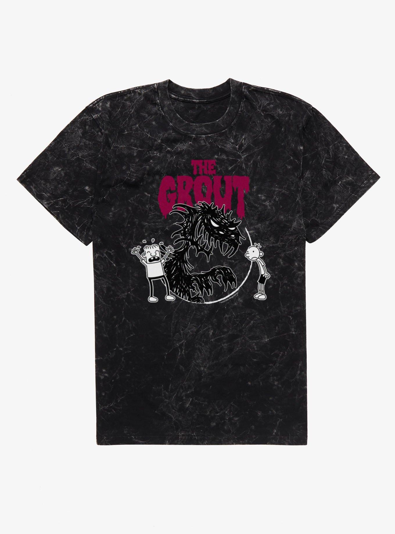 Diary Of A Wimpy Kid The Grout Monster Mineral Wash T-Shirt, BLACK MINERAL WASH, hi-res view 1